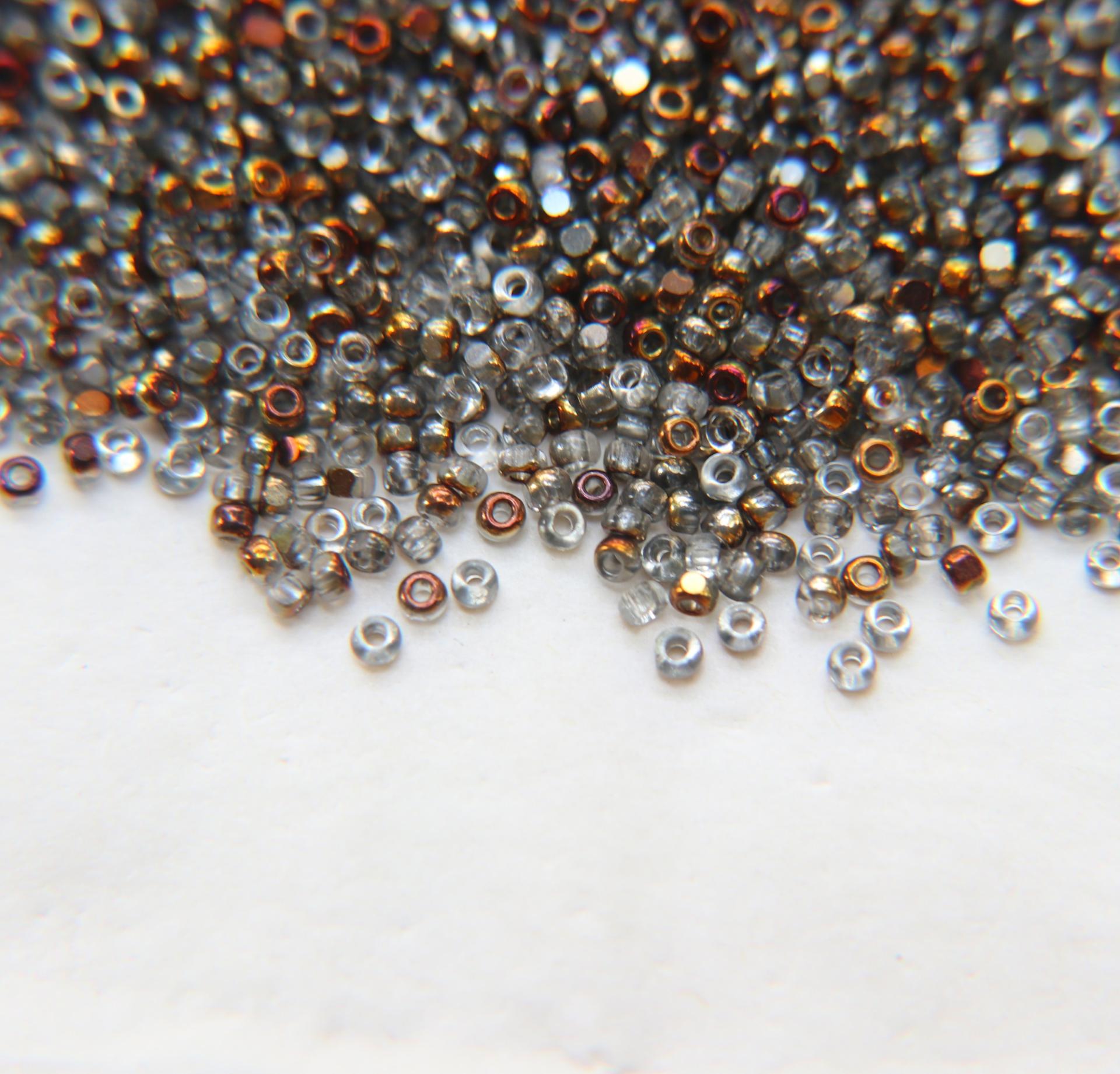 11/0 Charlotte Cut Beads Patina Crystal Bronze Gold 10/20/50/250/500 Grams PREMIUM MATERIALS