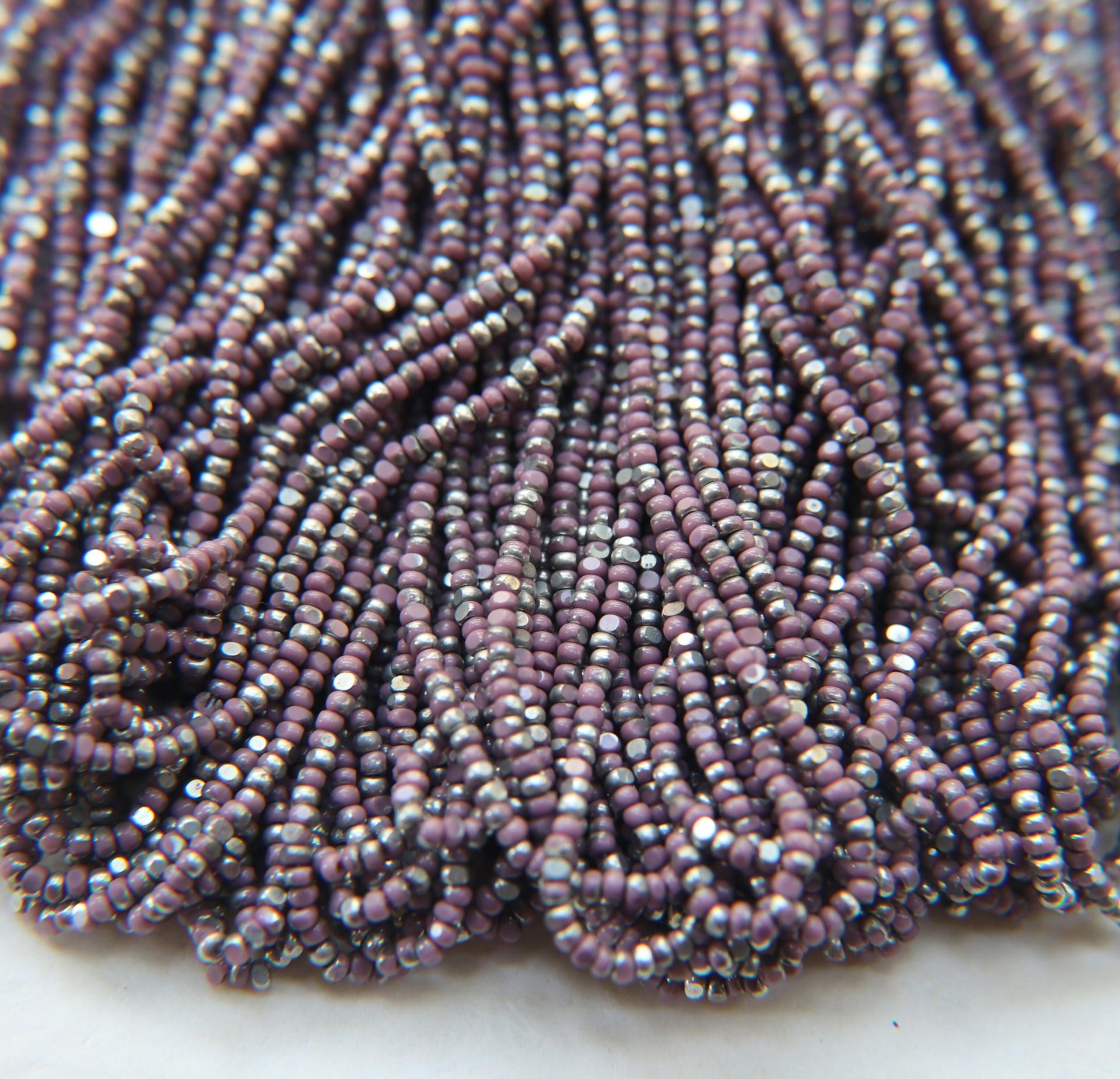 11/0 Hanks Charlotte Cut Beads Light Purple Silver Opaque Silver 1/5/25/50/100 Hanks 2.0mm PREMIUM SEED beads, jewelry supply, findings