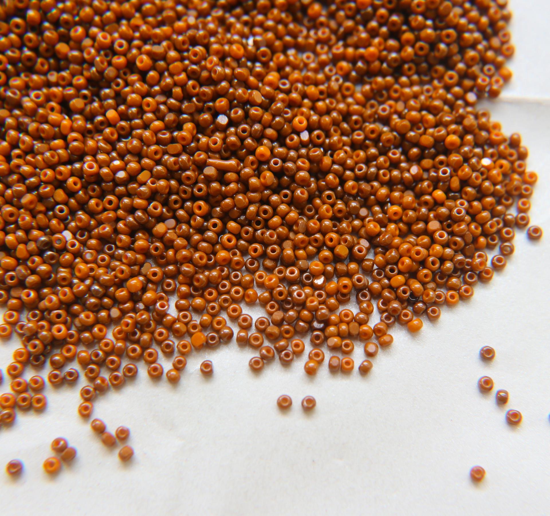 11/0 Charlotte true Cut Beads Ionized Opaque Light Orange 10/20/50/250/500 Grams embroidery materials, PREMIUM SEED BEADS