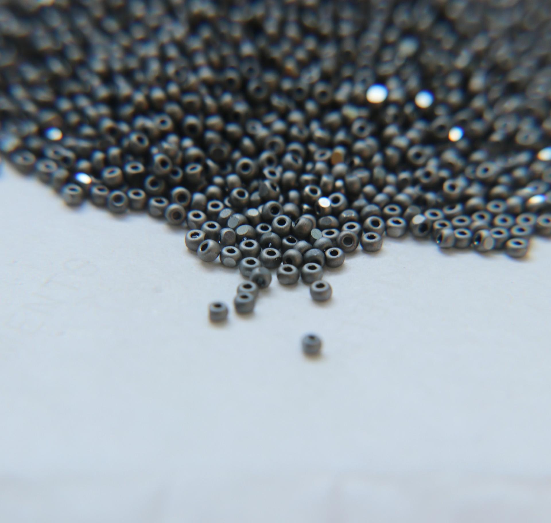 13/0 Charlotte Cut Beads MATT Gunmetal 5/10/20/50/250/500 Grams craft supplies, jewelry making, embroidery materials, vintage beads, rare