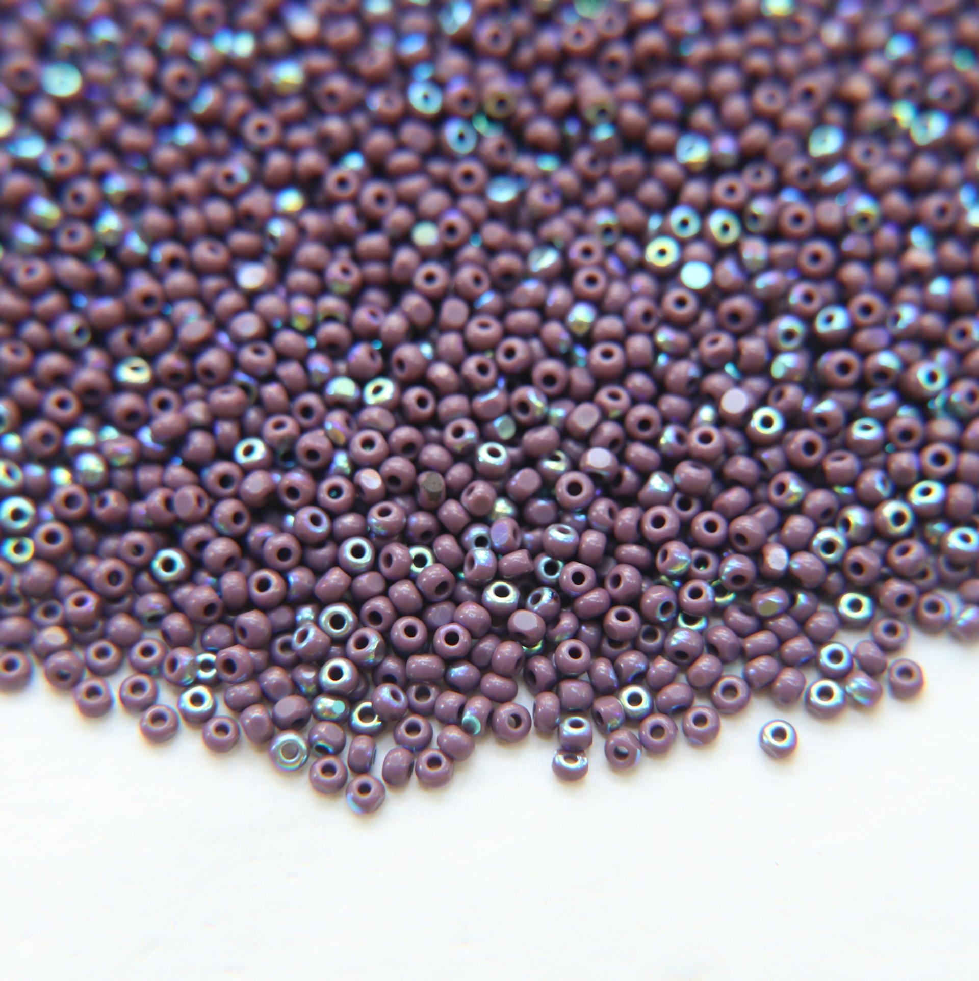 11/0 Charlotte Cut Beads Patina Opaque Amethyst Aurore Boreale 10/20/50/250/500 Grams PREMIUM MATERIALS