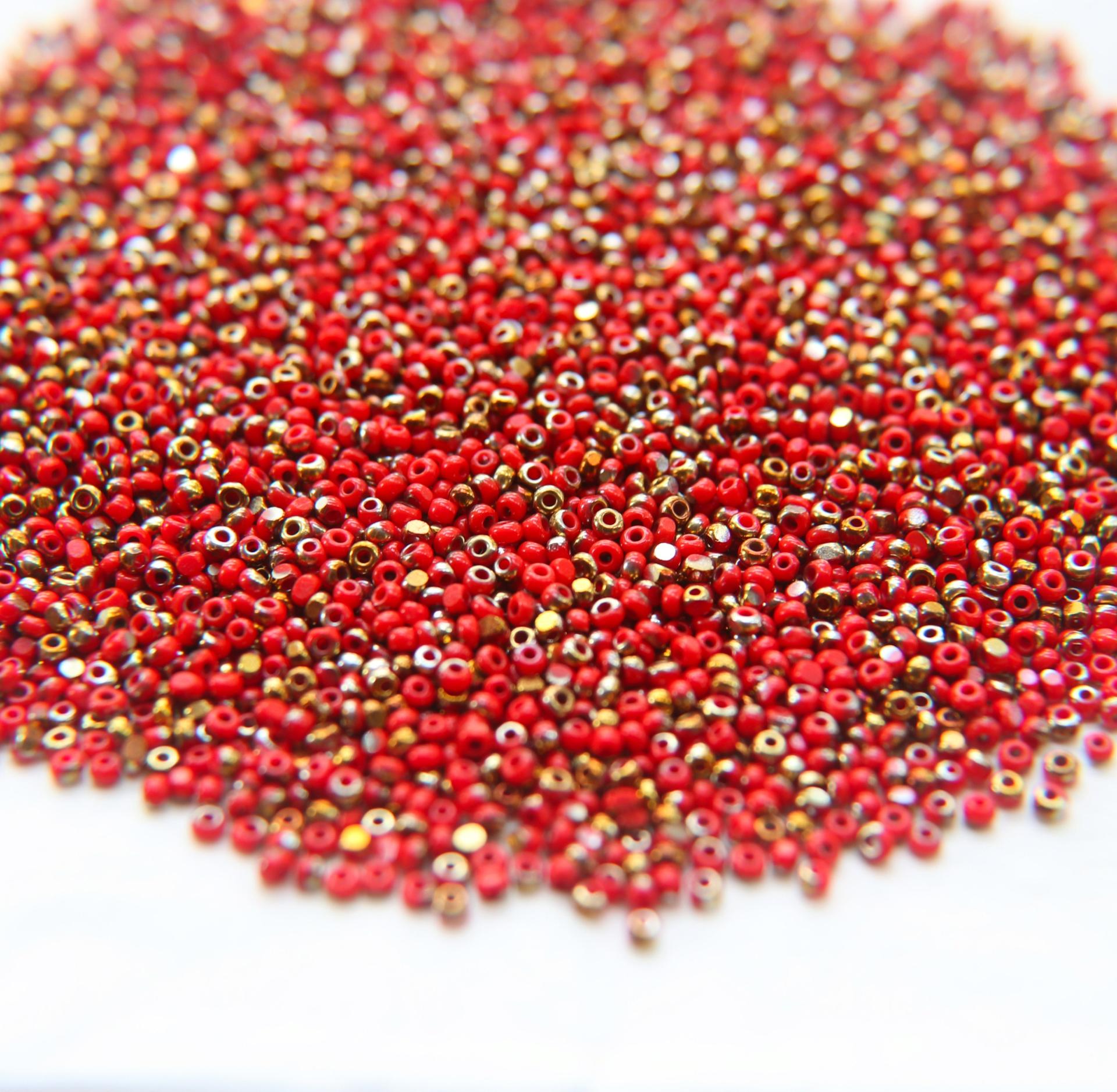 11/0 Charlotte Cut Beads Patina Opaque Light Red Bronze Gold 10/20/50/250/500 Grams PREMIUM MATERIALS