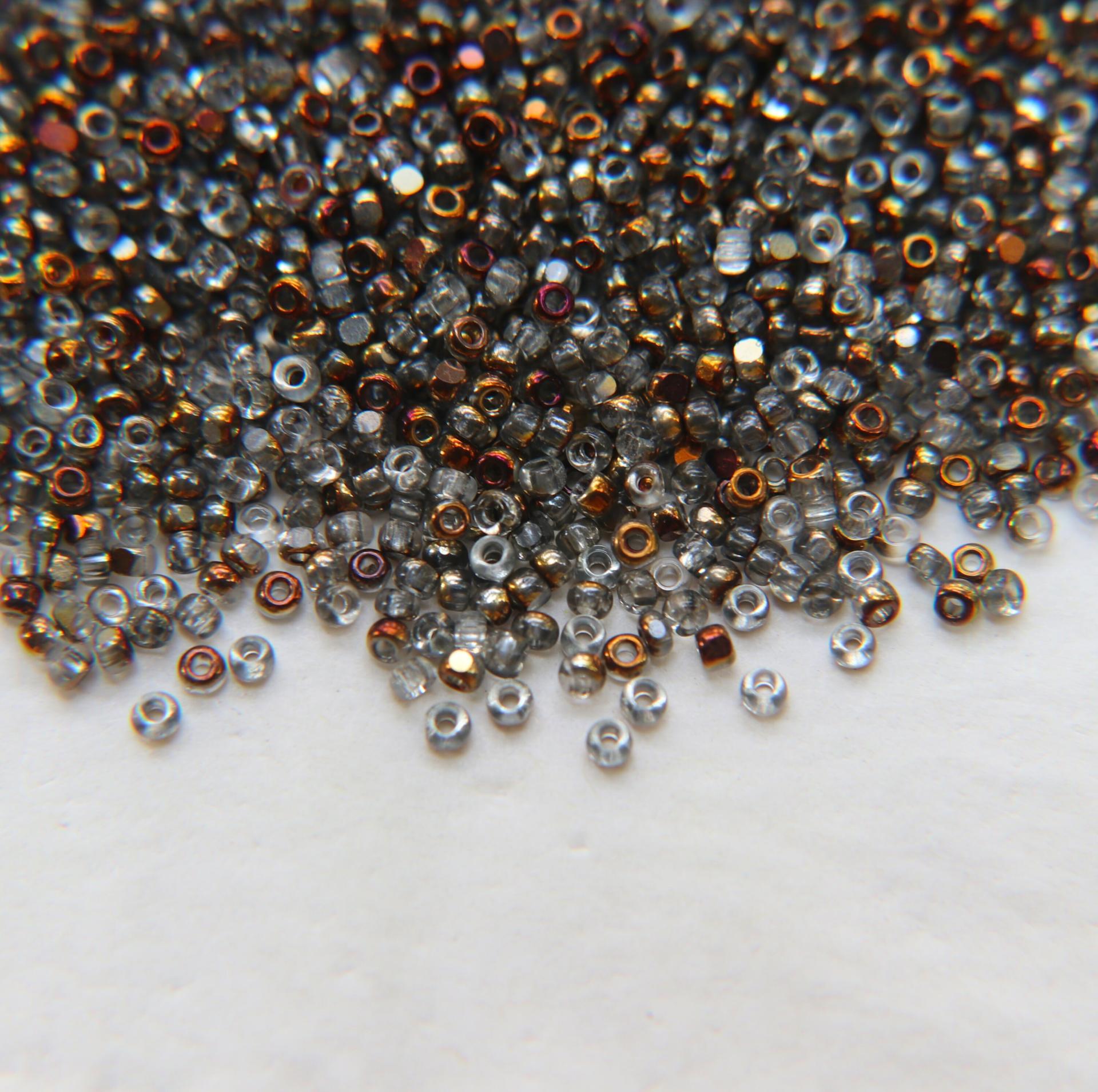 11/0 Charlotte Cut Beads Patina Crystal Bronze Gold 10/20/50/250/500 Grams PREMIUM MATERIALS