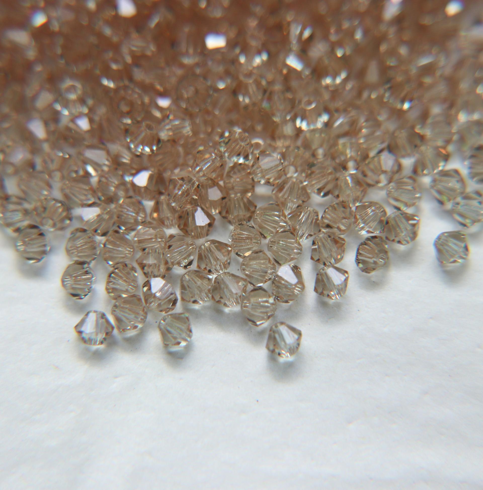 4mm Cantaloupe Swarovski Bicone beads 36/72/144/432/720 Pieces VINTAGE SWAROVSKI, jewelry making, embroidery materials, craft supply