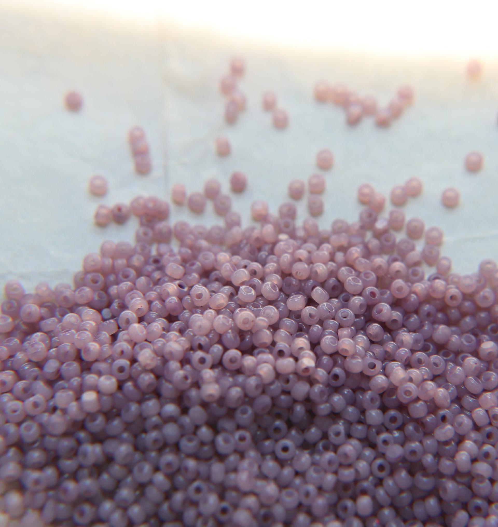 13/0 Charlotte Cut Beads Light Amethyst Opal 5/10/20/50/250/500 Grams PREMIUM SEED BEADS, Native Supply