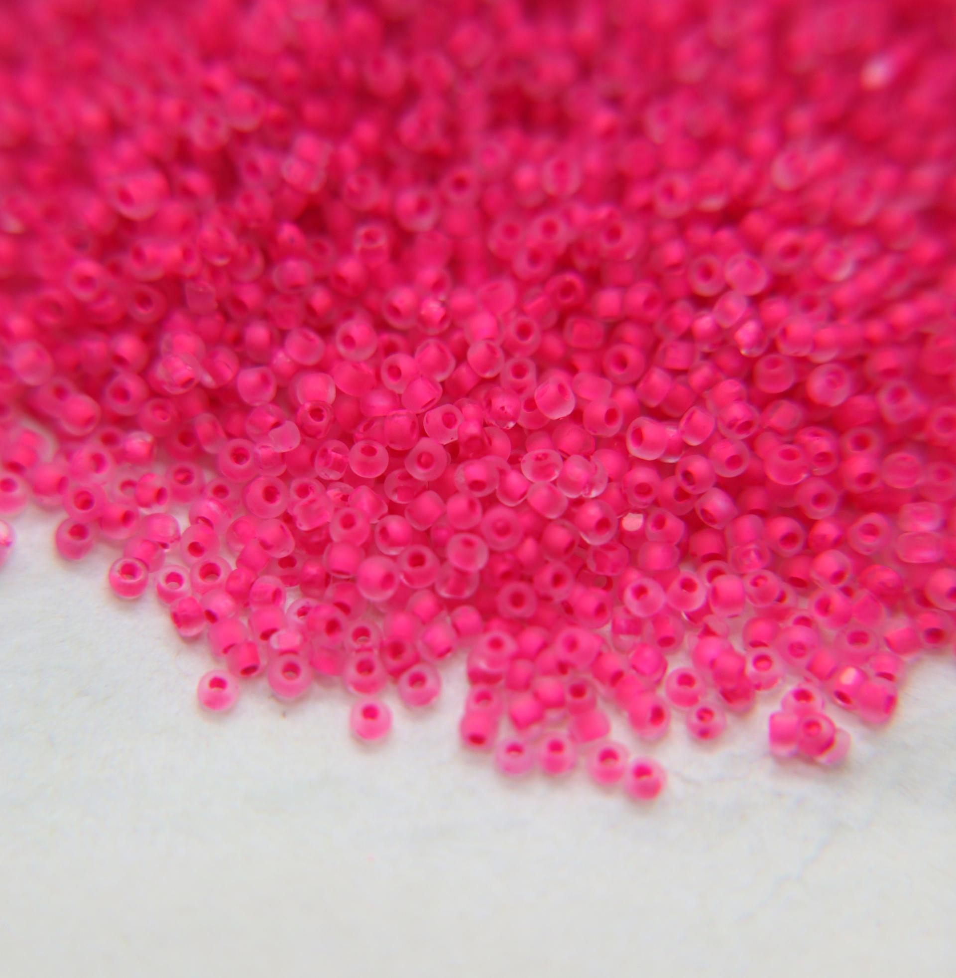 11/0 Charlotte true Cut Beads MATT Neon Linings (7 Colors) 10/20/50/250/500 Grams Premium Seed Beads, Rare Beads, Native Supply