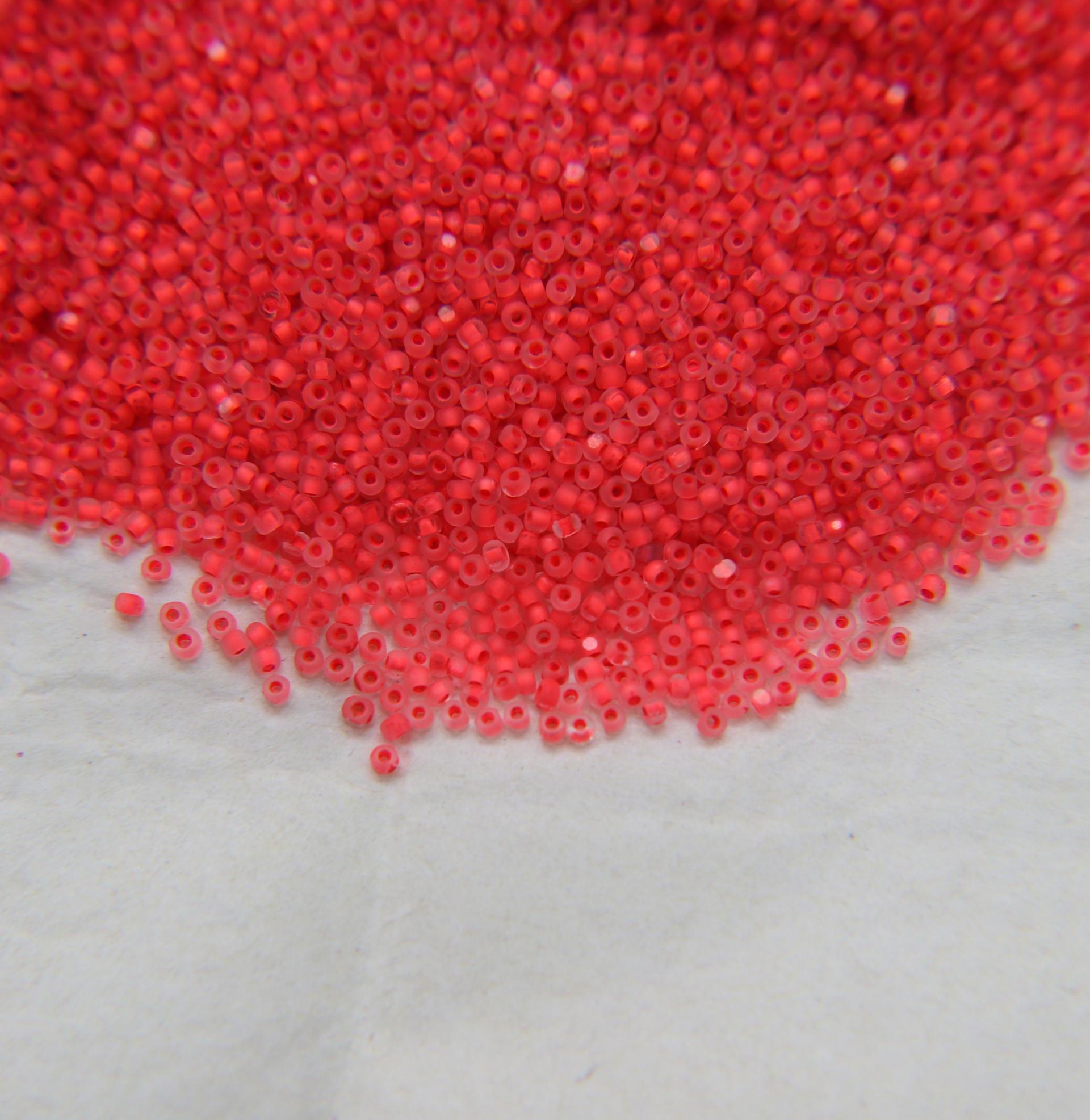 11/0 Charlotte true Cut Beads MATT Neon Linings (7 Colors) 10/20/50/250/500 Grams Premium Seed Beads, Rare Beads, Native Supply