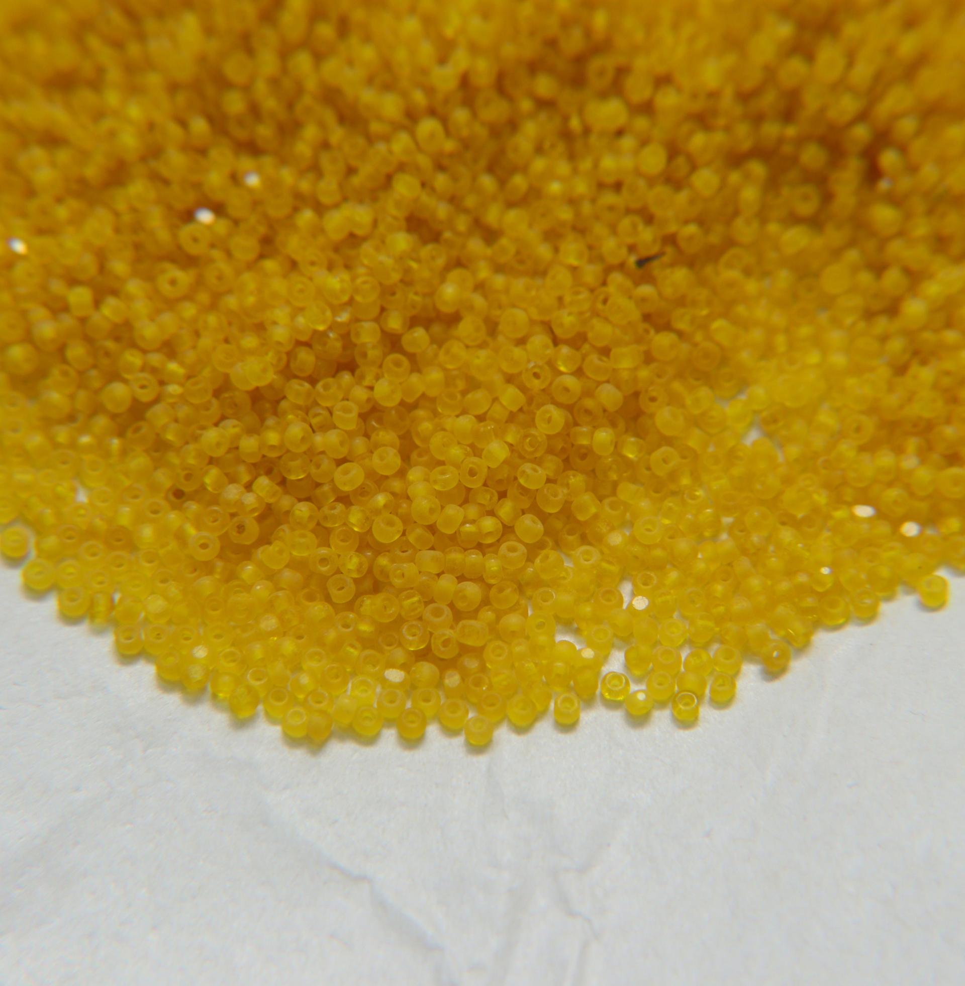 11/0 Charlotte Cut Beads Matt Yellow 10/20/50/250/500 Grams PREMIUM SEED BEADS, Native supplies