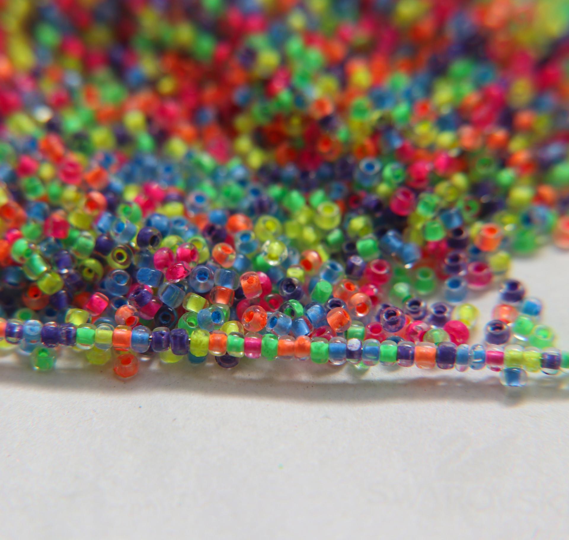 11/0 True cuts Charlotte Beads Multi Neon Beads 10/20/50/250/500 Grams PREMIUM SEED BEADS, Native Supply