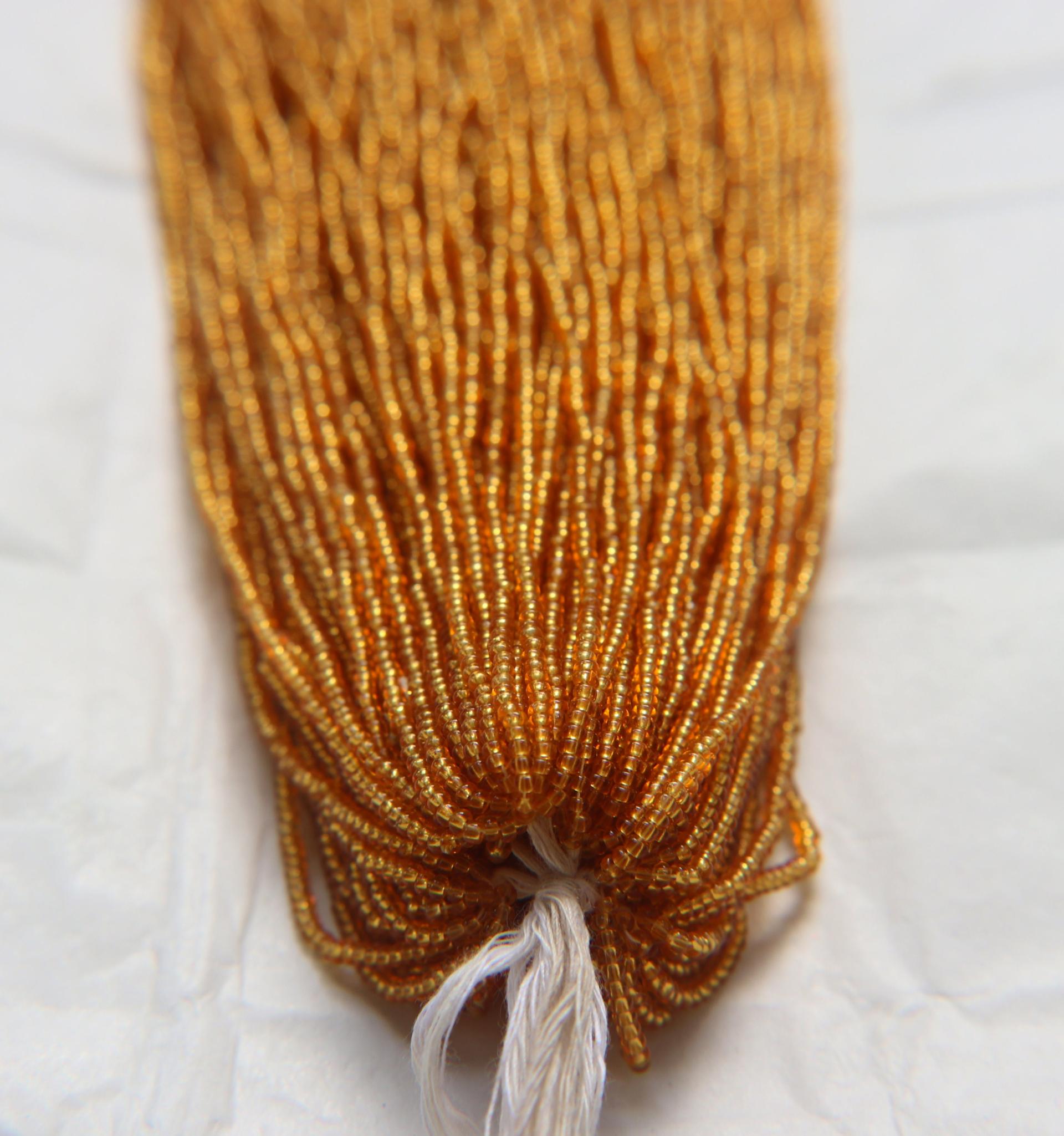 11/0 Czech Seed Bead Transparent Topaz 1/5/25/50/100 Full hanks Preciosa Ornella loose beads, mix beads, embroidery materials, craft supply