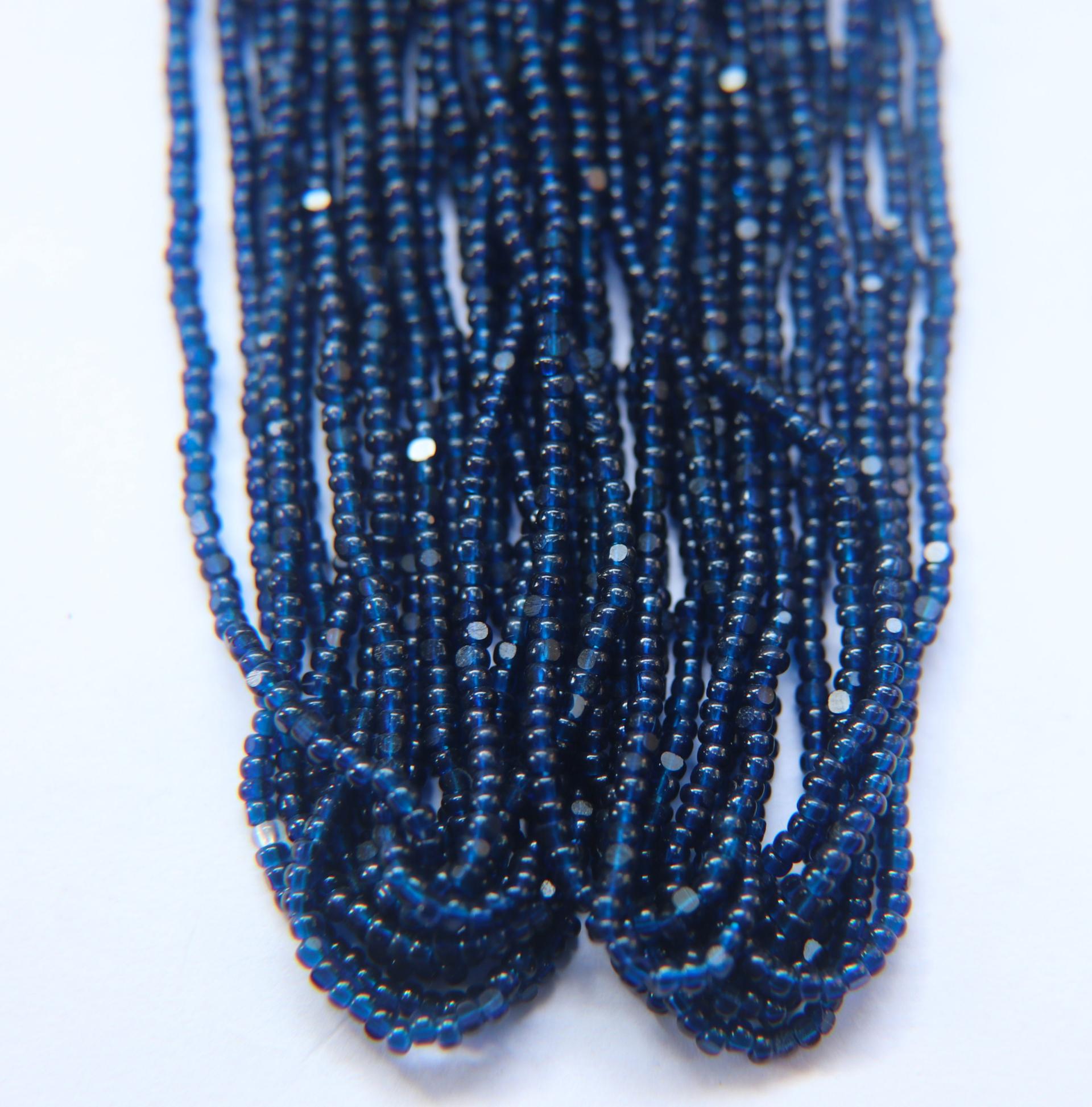11/0 Hanks Charlotte Cut Beads 60100 Montana Transparent 1/5/25/50/100 Hanks 2.0mm glass beads, jewelry supply, findings, craft supply