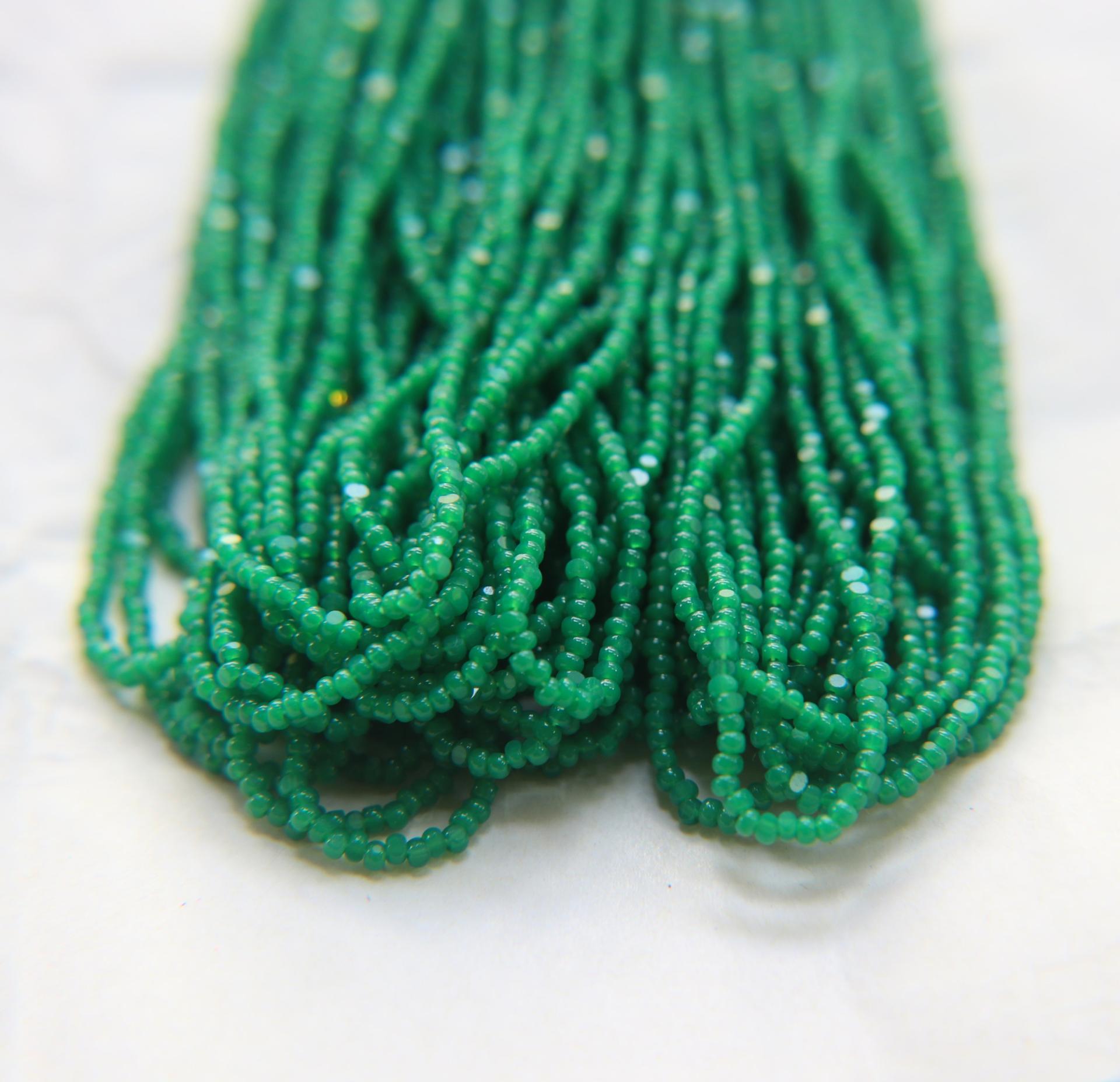 11/0 Hanks Charlotte Cut Beads Opal Green 1/5/25/50/100 Hanks 2.0mm jewellery rare glass beads, jewelry supply, findings, Native supply