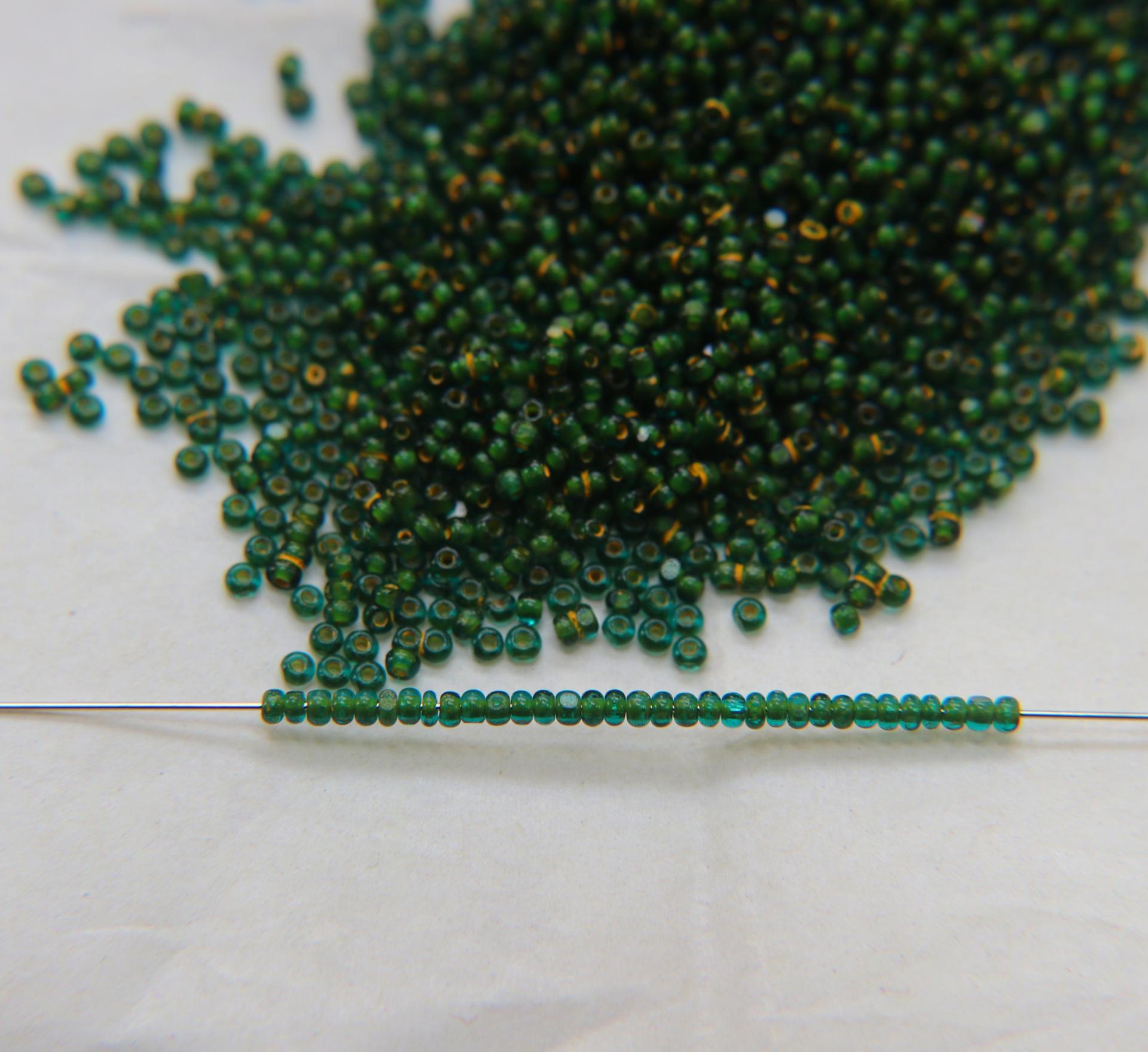 11/0 True cuts Charlotte Beads Teal Green Yellow Lined 10/20/50/250/500 Grams PREMIUM SEED BEADS, Native Supply