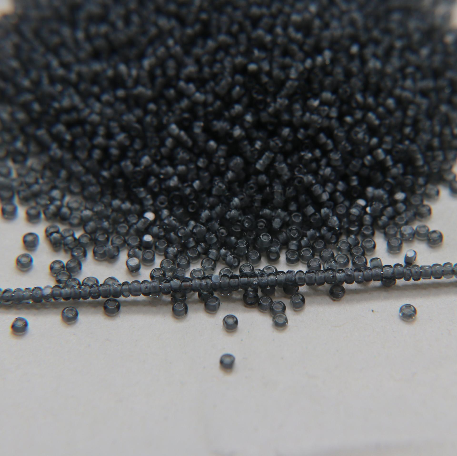 11/0 True cuts Charlotte Beads Black Diamond Off White Lined 10/20/50/250/500 Grams PREMIUM SEED BEADS, Native Supply