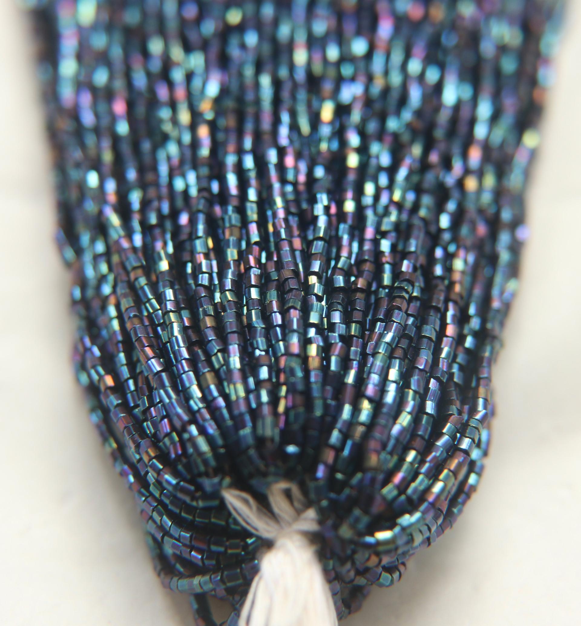 11/0 Czech Two Cut Seed Bead Blue Iris 1/5/25 Full hanks Preciosa Ornella loose beads, mix beads, embroidery materials, craft supplies