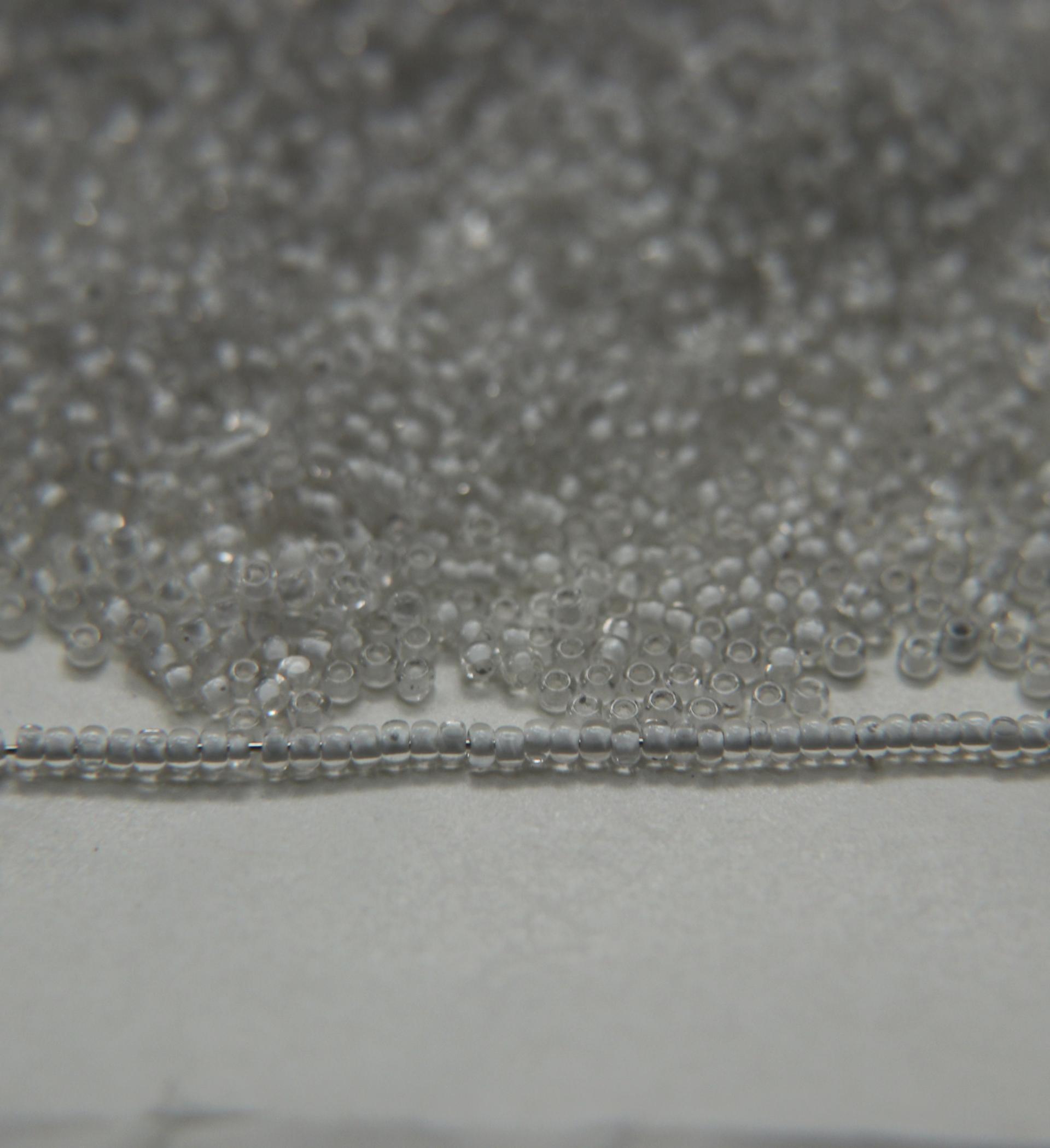 11/0 True cuts Charlotte Beads Crystal White Lined 10/20/50/250/500 Grams PREMIUM SEED BEADS, Native Supply