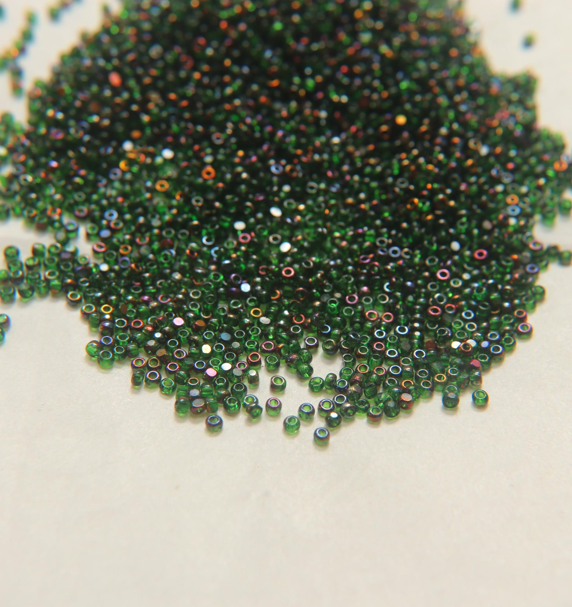 11/0 Charlotte Cut Beads Patina Light Green Bronze Gold 10/20/50/250/500 Grams PREMIUM MATERIALS