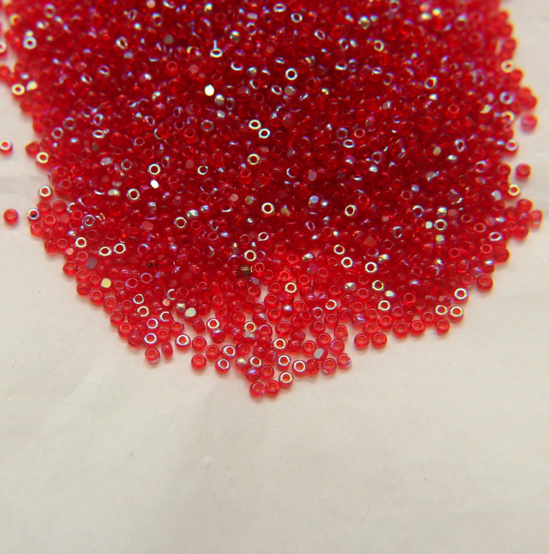 11/0 Charlotte Cut Beads Patina Light Siam Aurore Boreale 10/20/50/250/500 Grams PREMIUM MATERIALS