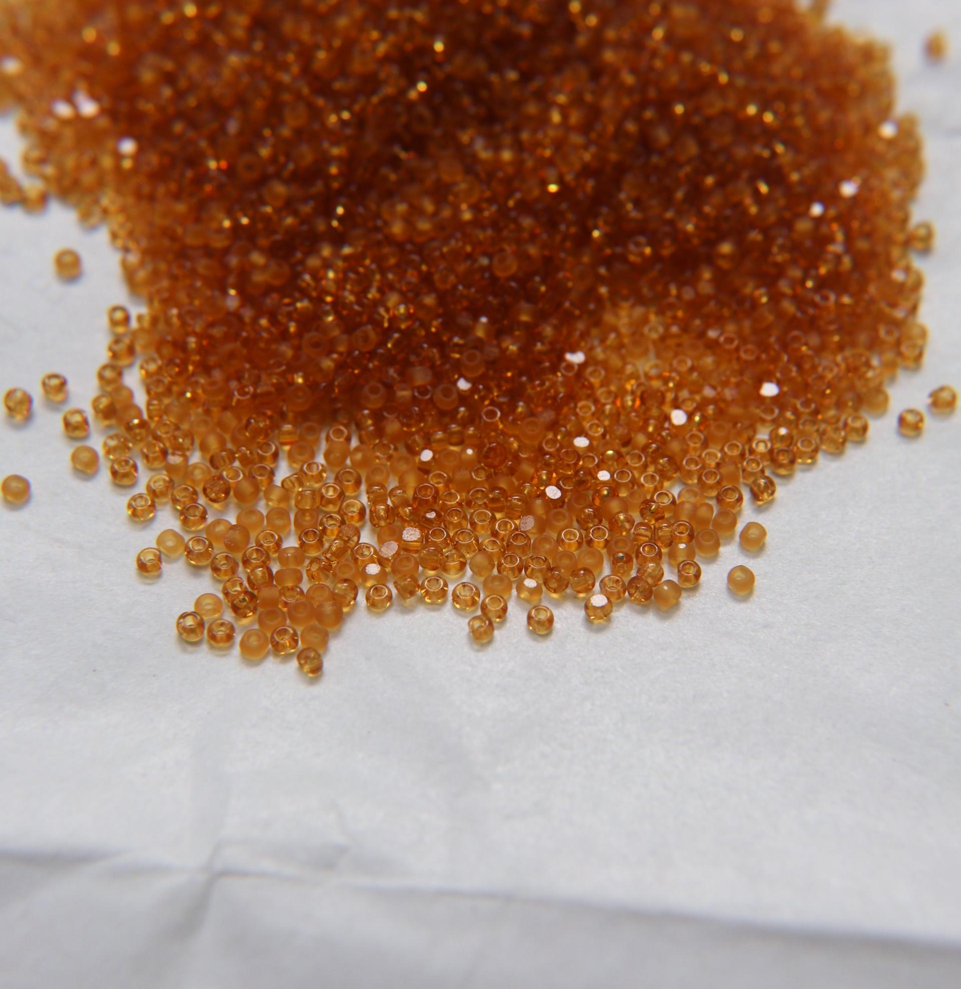 11/0 Charlotte Cut Beads MATT Topaz 10/20/50/250/500 Grams PREMIUM SEED Beads, Native Supply