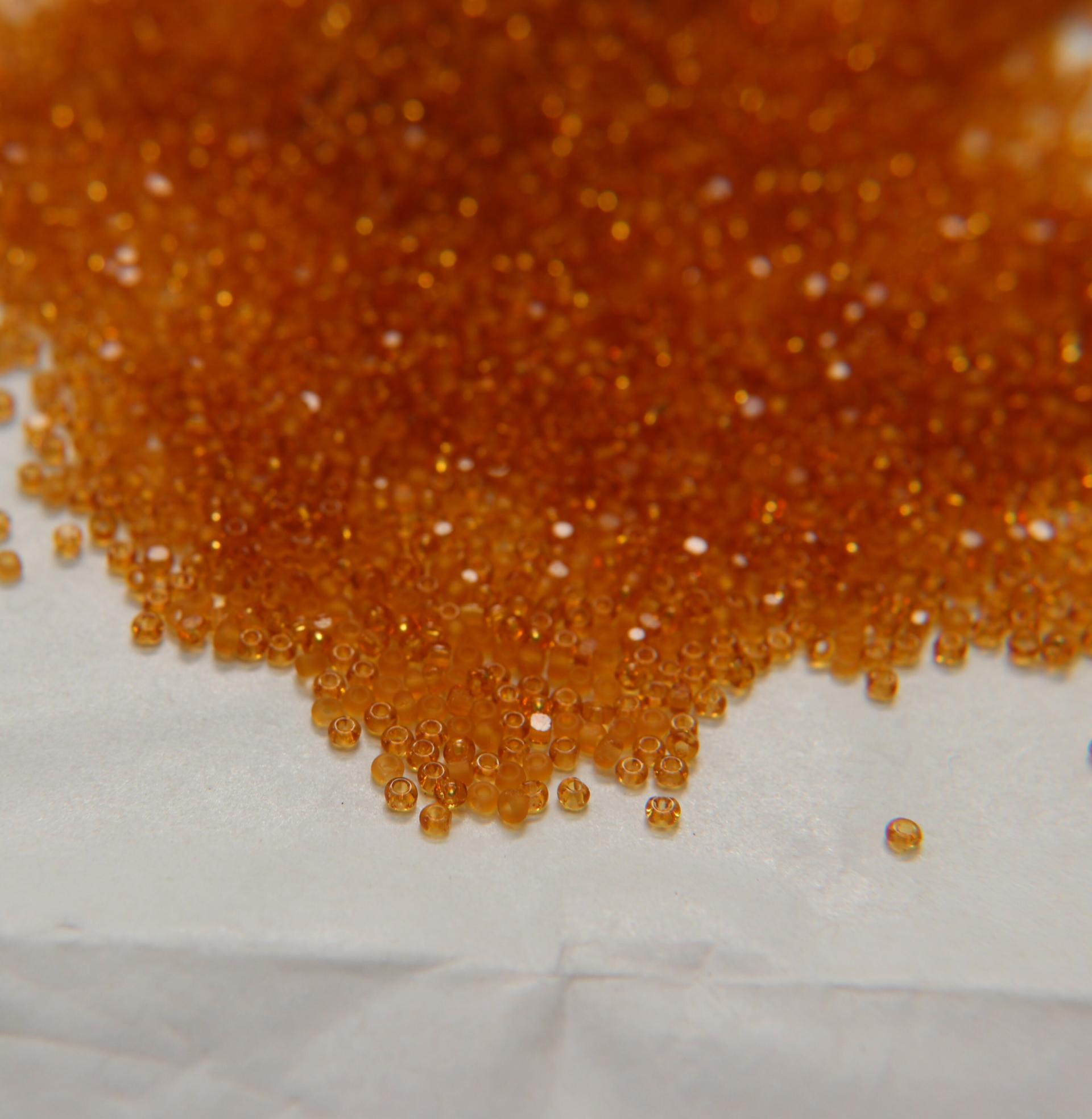 11/0 Charlotte Cut Beads MATT Topaz 10/20/50/250/500 Grams PREMIUM SEED Beads, Native Supply