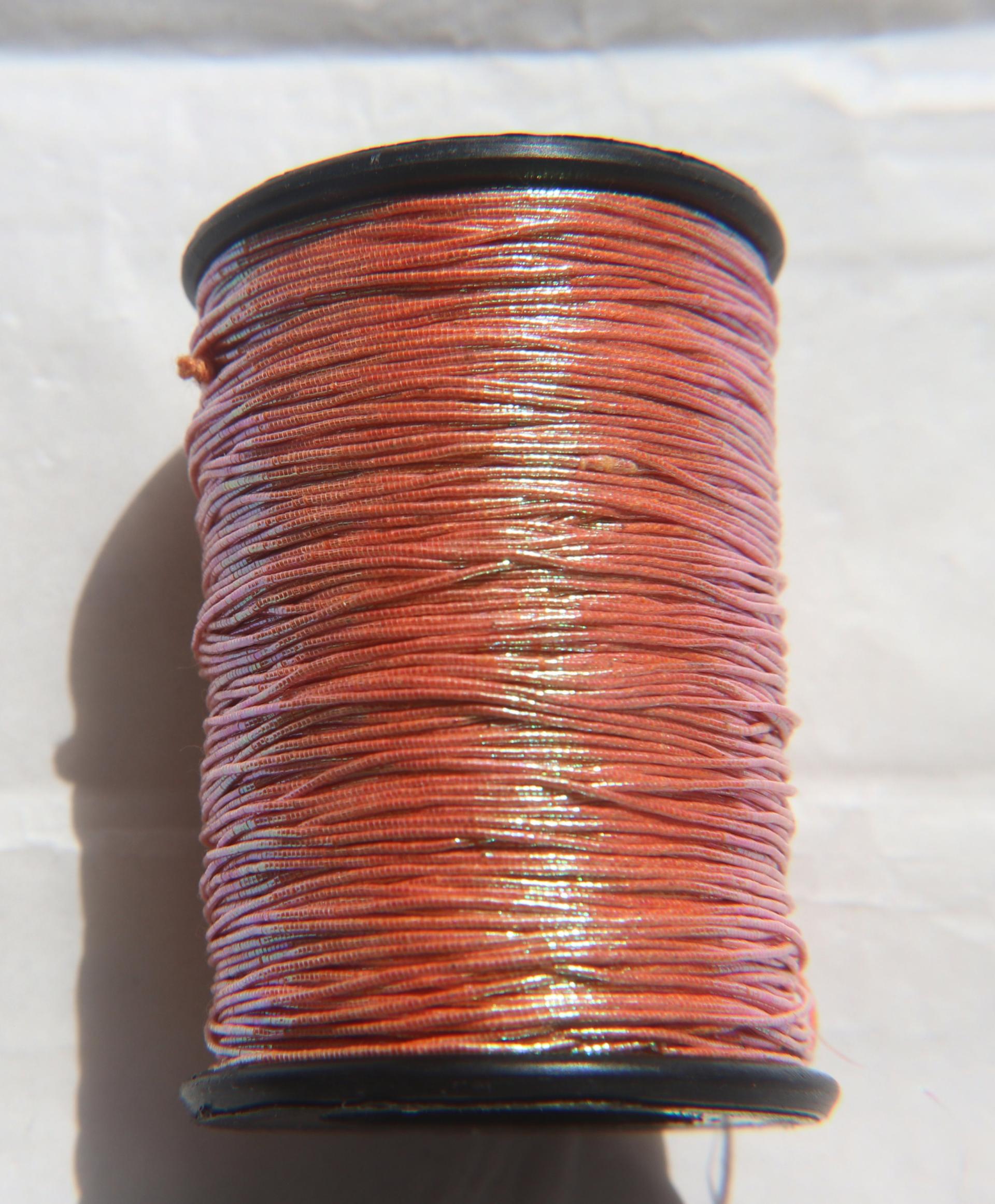 Iridescent Color Cord Dori Thread Beading Embroidery Braided Non-Stretch thread for Embroidery & Jewelry Making 0.6MM Width, 100 Meter/Roll