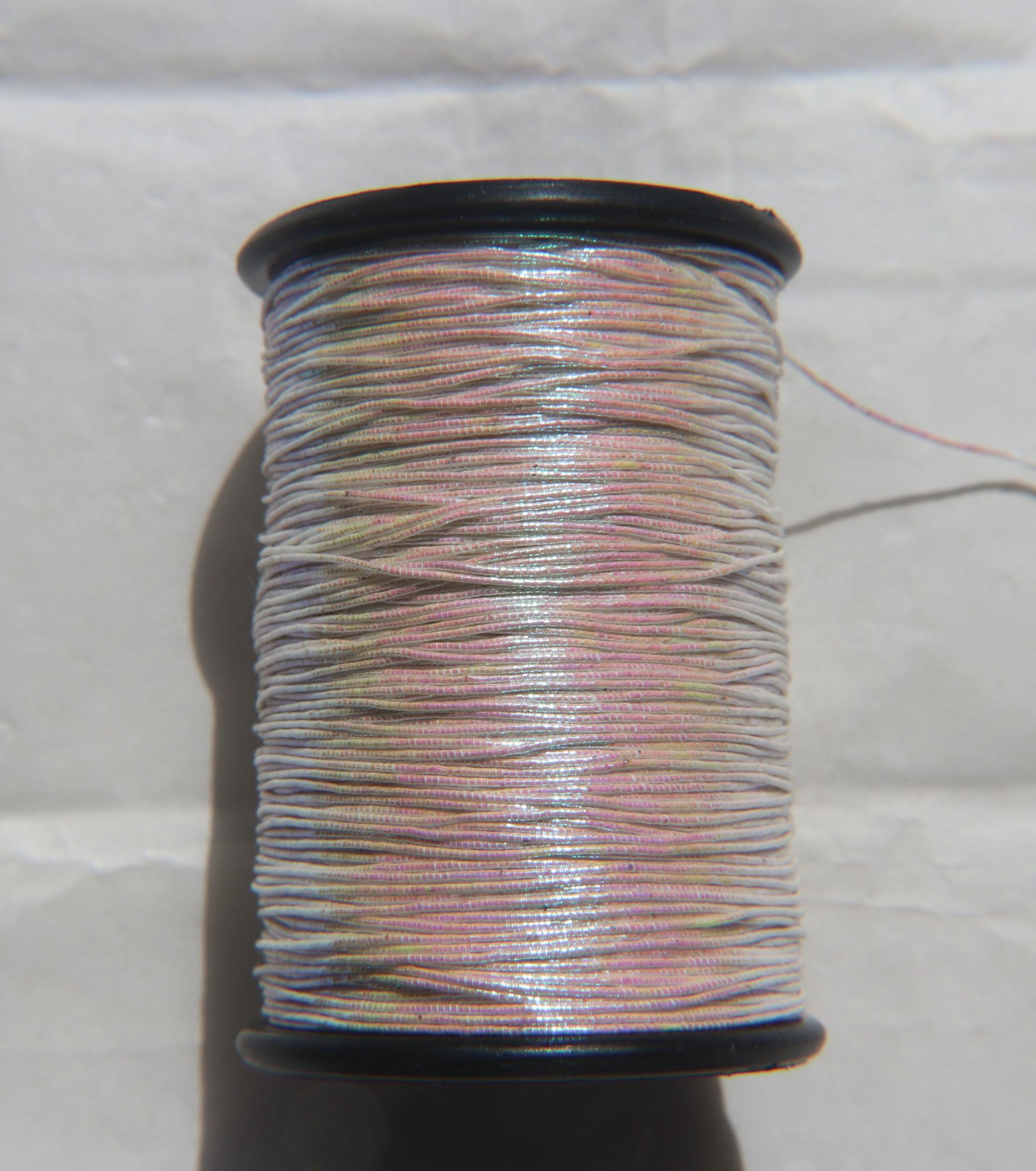 Iridescent Color Cord Dori Thread Beading Embroidery Braided Non-Stretch thread for Embroidery & Jewelry Making 0.6MM Width, 100 Meter/Roll