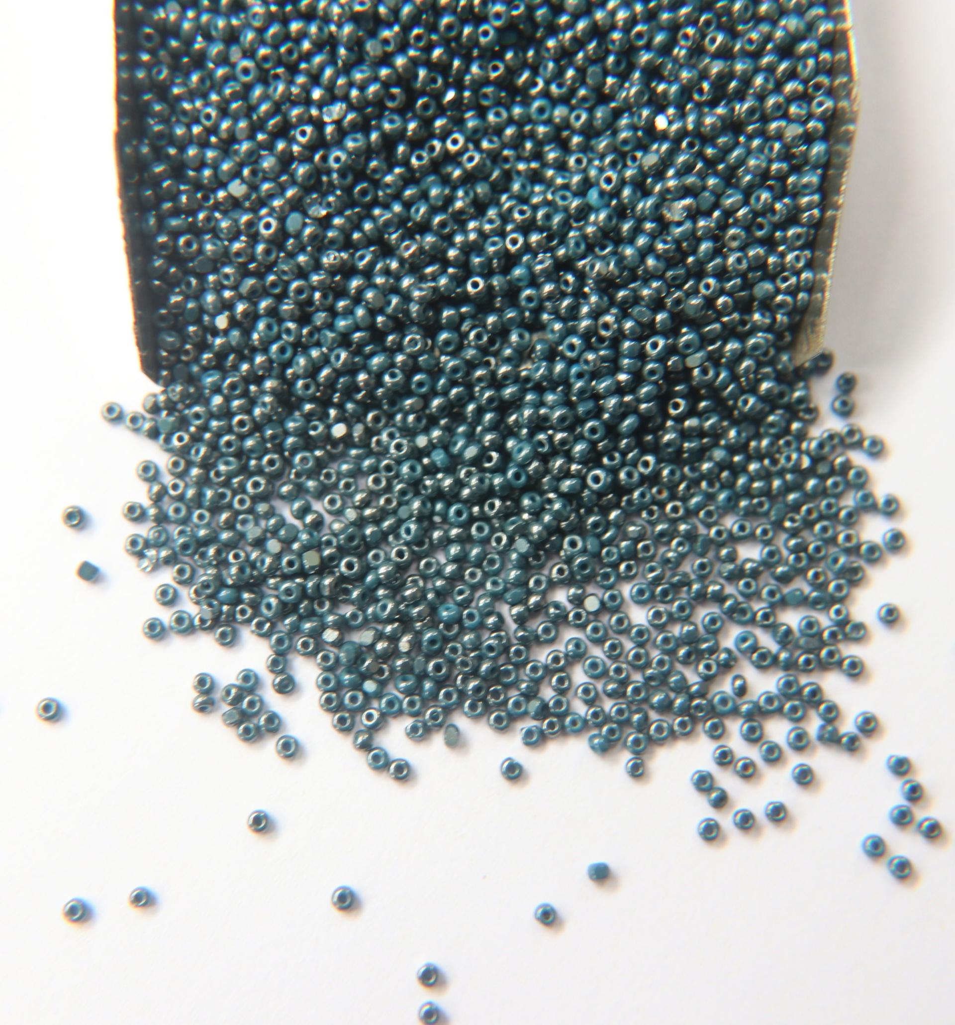 13/0 Charlotte Cut Beads Ionized Teal Blue 5/10/20/50/250/500 Grams PREMIUM MATERIALS Native Beads Supplies