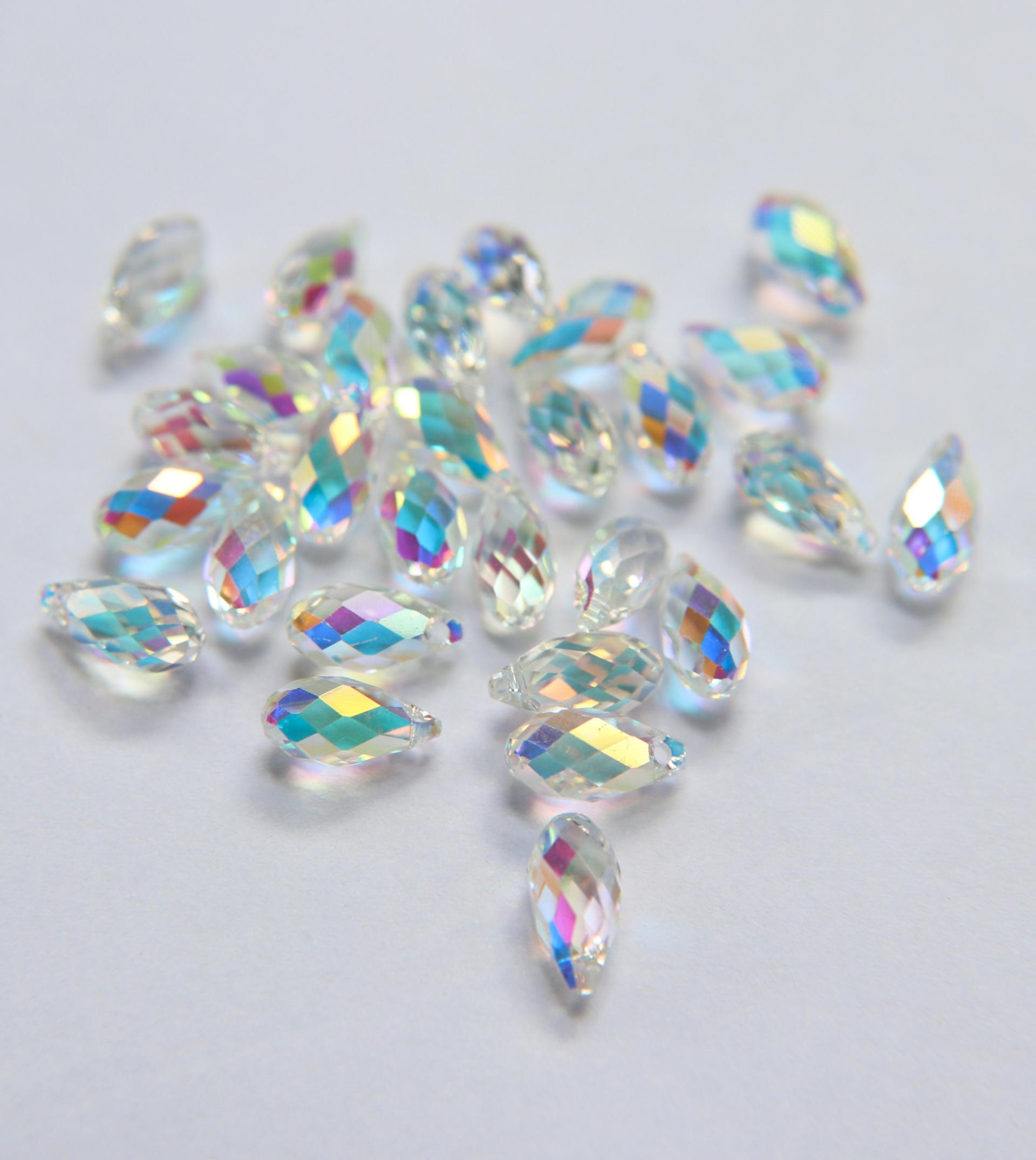 6010 Swarovski Briolette Pendants (4 Colors) 11 x 5.5 MM Fancy Crystal drops 2/6/12/36 Pieces vintage findings, jewelry making, craft supply
