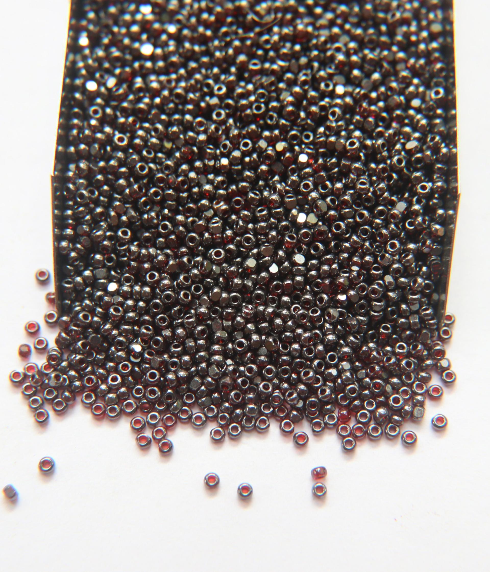 11/0 Charlotte Cut Beads Ionized Light Siam Transparent 10/20/50/250/500 Grams