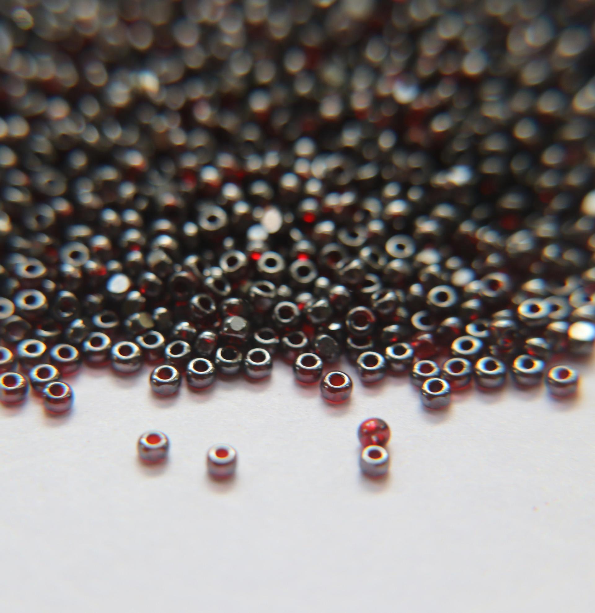 11/0 Charlotte Cut Beads Ionized Light Siam Transparent 10/20/50/250/500 Grams