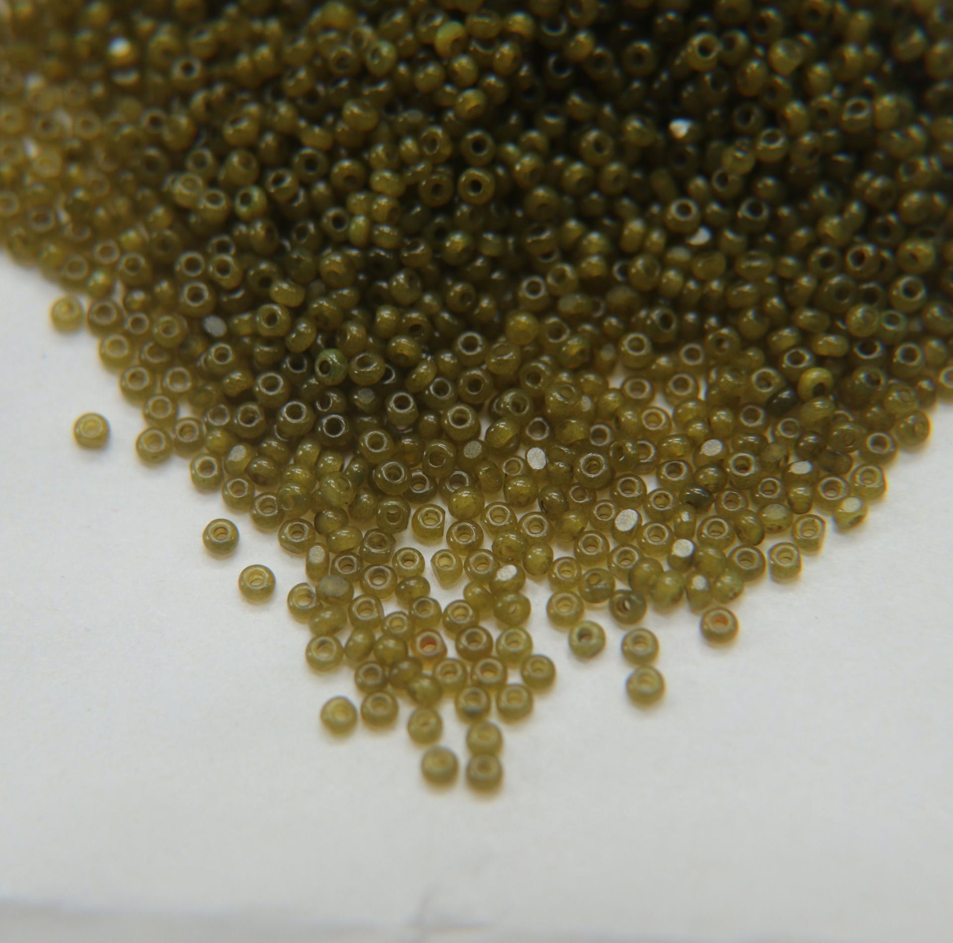 11/0 Charlotte Cut Beads Khaki Opal 10/20/50/250/500 Grams PREMIUM SEED BEADS, Native Supply