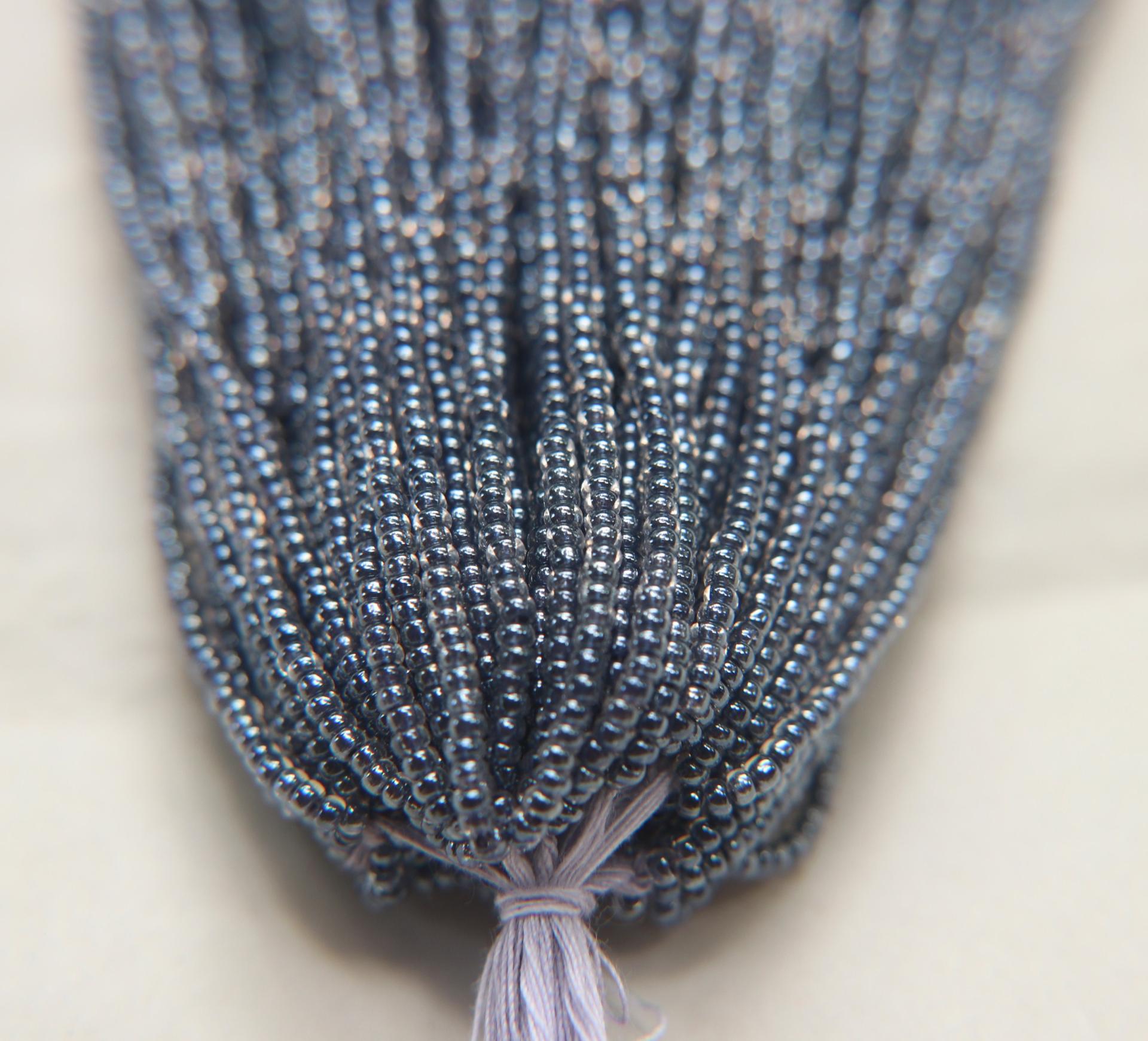11/0 Czech Seed Bead Czech Seed Bead, Black Lined Crystal Luster 1/5/25 Full hanks Preciosa Ornella loose beads, mix beads, embroidery