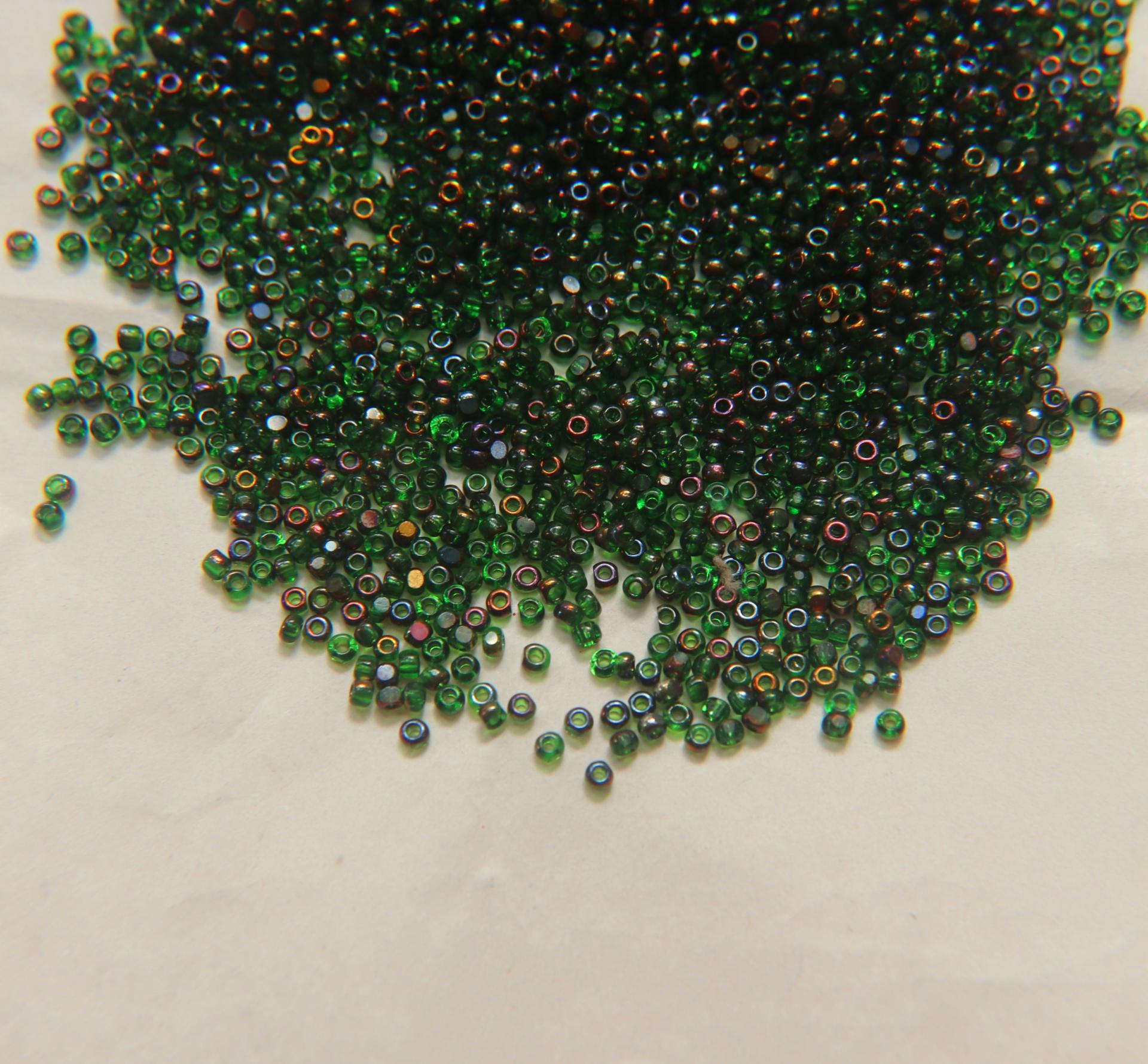 11/0 Charlotte Cut Beads Patina Light Green Bronze Gold 10/20/50/250/500 Grams PREMIUM MATERIALS