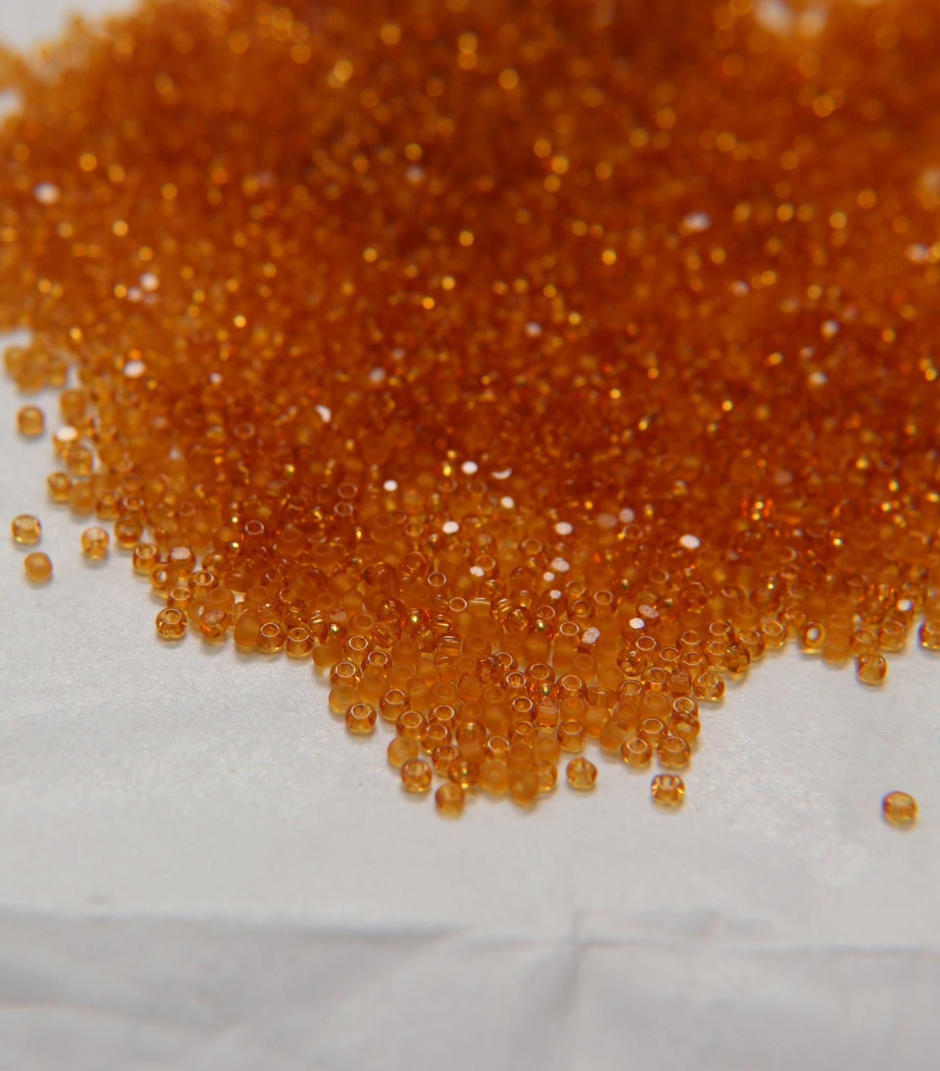11/0 Charlotte Cut Beads MATT Topaz 10/20/50/250/500 Grams PREMIUM SEED Beads, Native Supply
