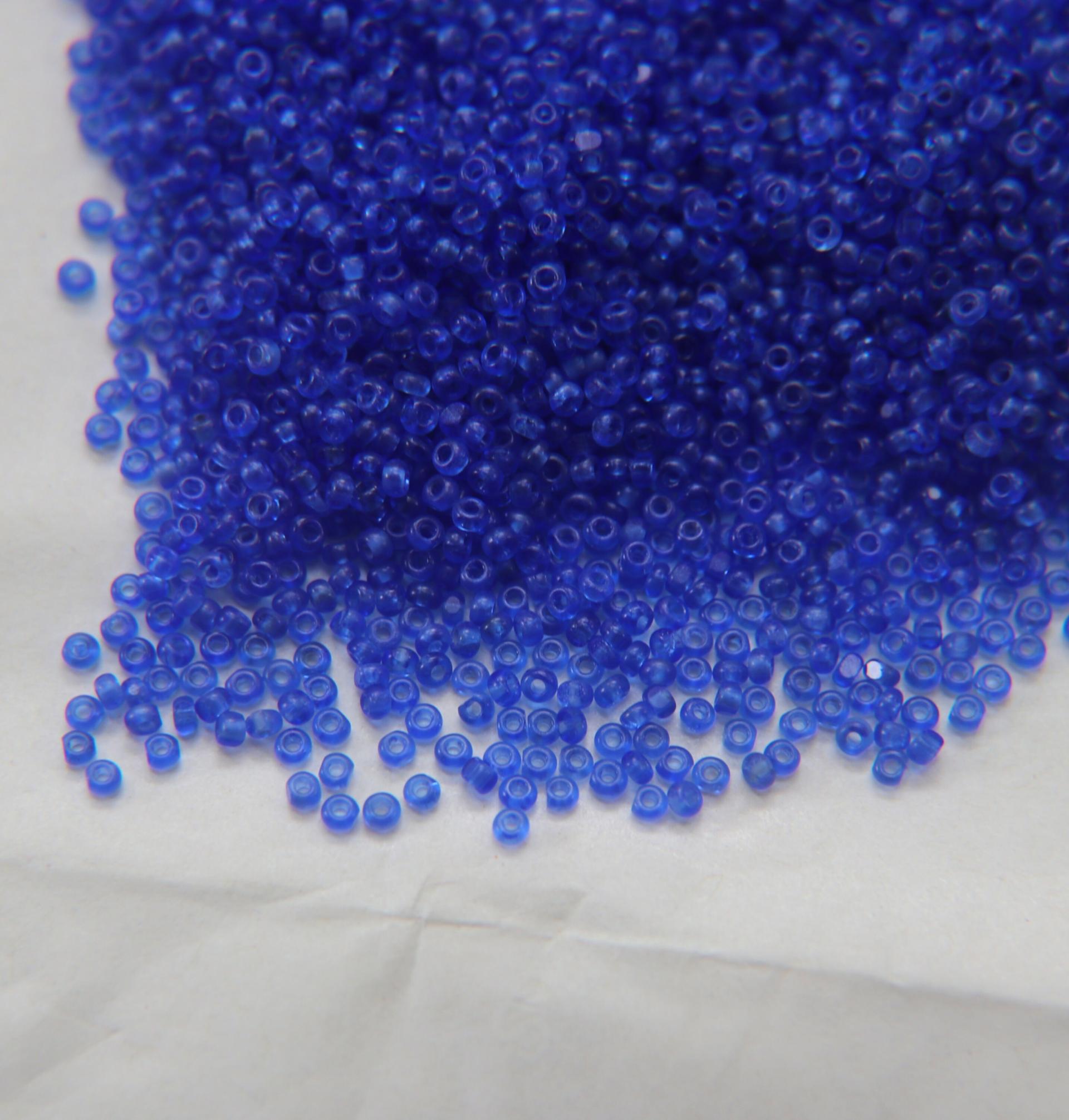 11/0 Charlotte true Cut Beads Sapphire Transparent Loose Beads 10/20/50/250/500 Grams Native Beads Supplies