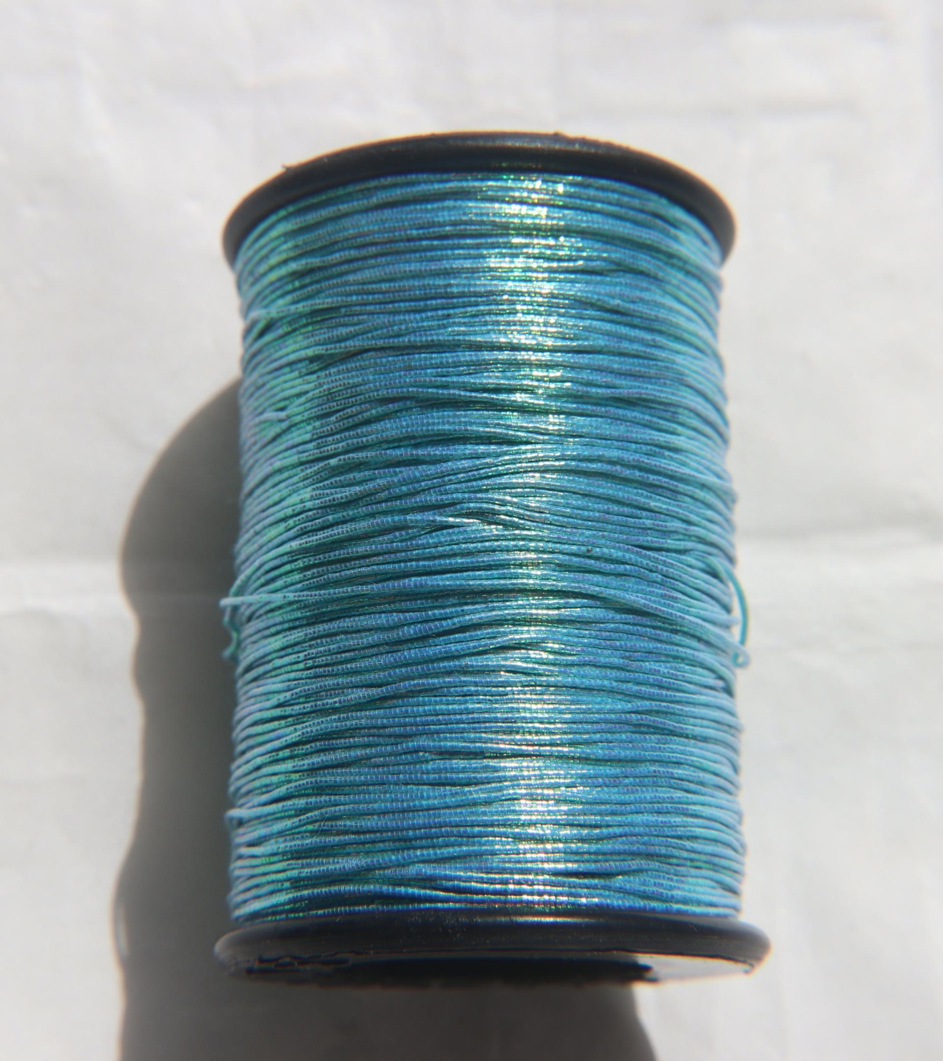 Iridescent Color Cord Dori Thread Beading Embroidery Braided Non-Stretch thread for Embroidery & Jewelry Making 0.6MM Width, 100 Meter/Roll