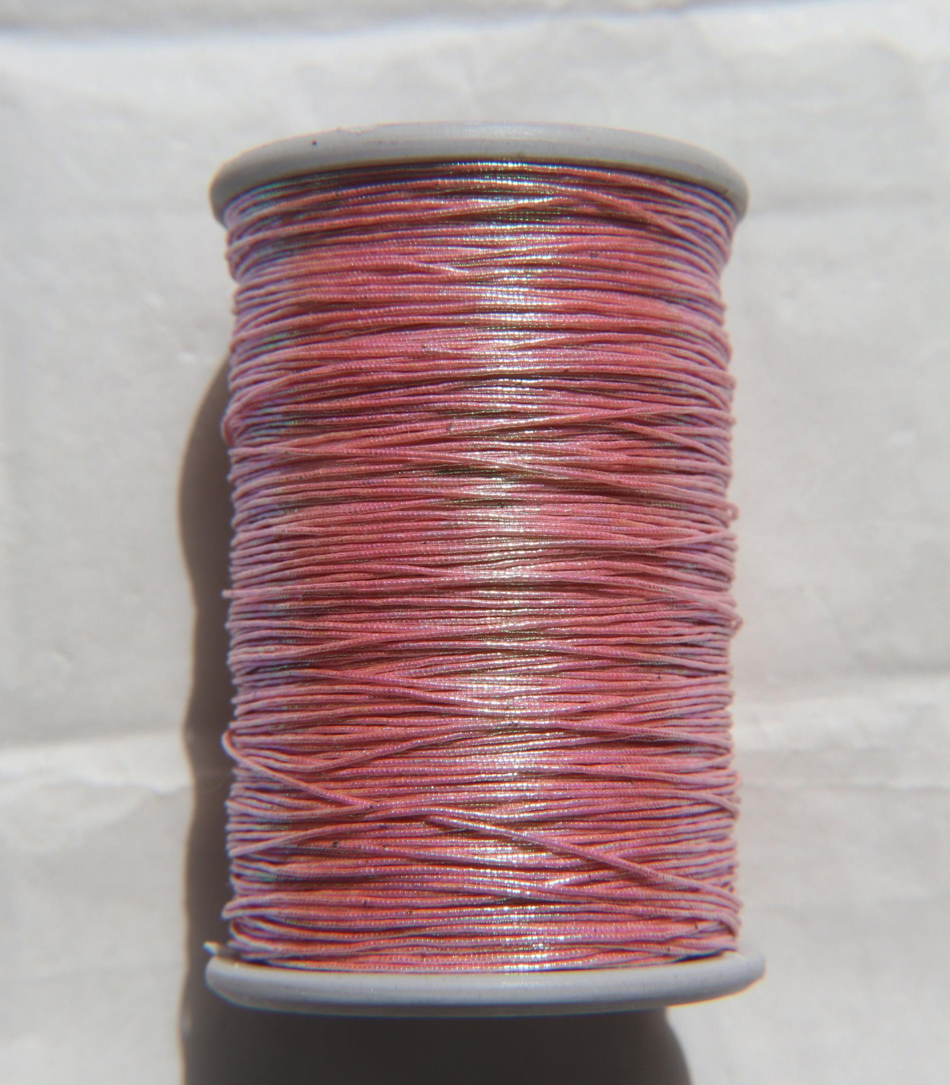 Iridescent Color Cord Dori Thread Beading Embroidery Braided Non-Stretch thread for Embroidery & Jewelry Making 0.6MM Width, 100 Meter/Roll