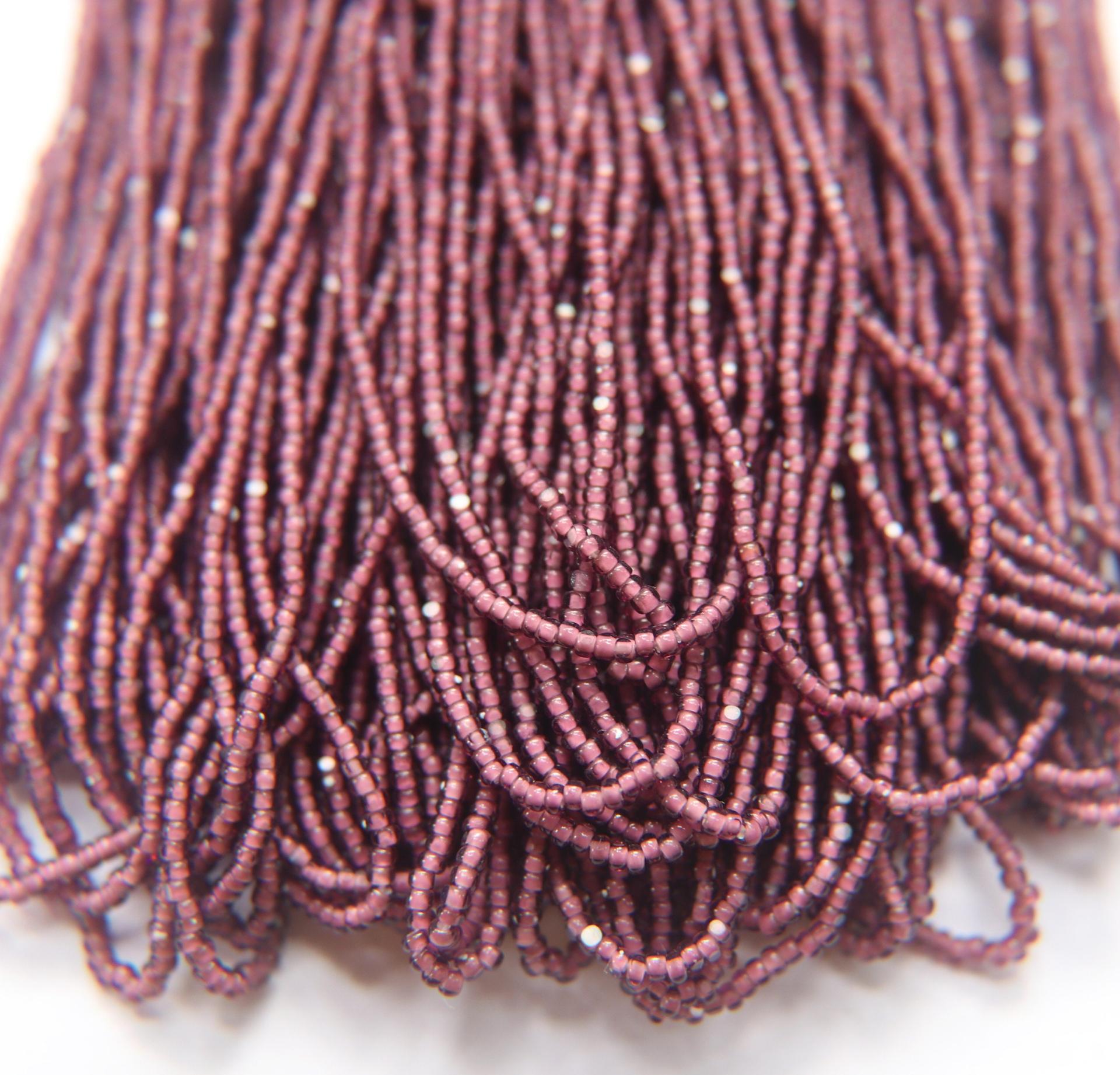 11/0 True cuts Charlotte Beads Amethyst White Lined 10/20/50/250/500 Grams PREMIUM SEED BEADS, Native Supply