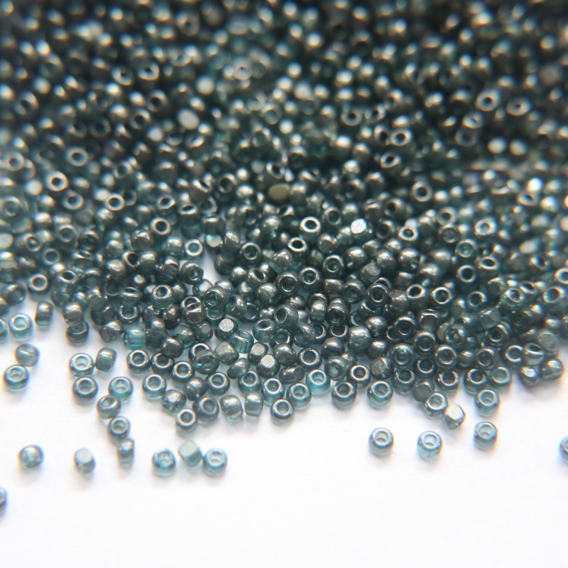 11/0 Charlotte true Cut Beads Ionized Aqua 10/20/50/250/500 Grams glass beads, vintage findings, embroidery materials, native beads