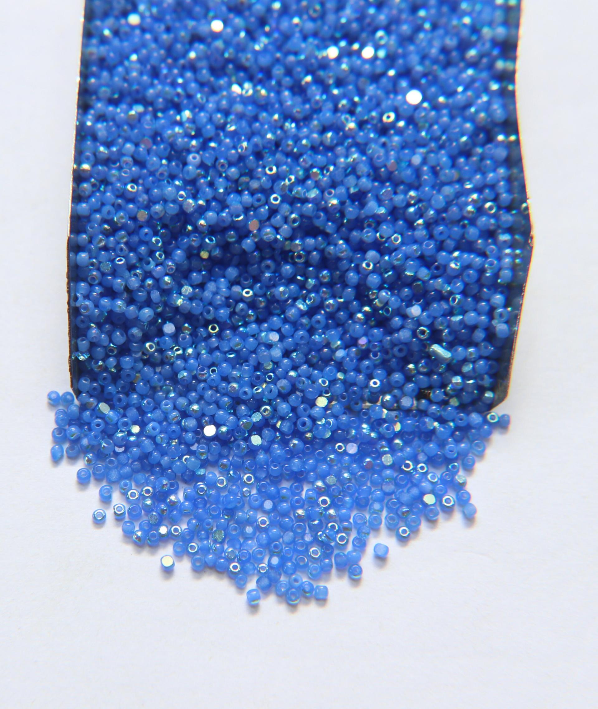 13/0 Charlotte true Cut Beads Patina Premium Medium Sapphire Opal Aurore Boreale 10/20/50/250/500 Grams PREMIUM SEED BEADS, Rare Beads