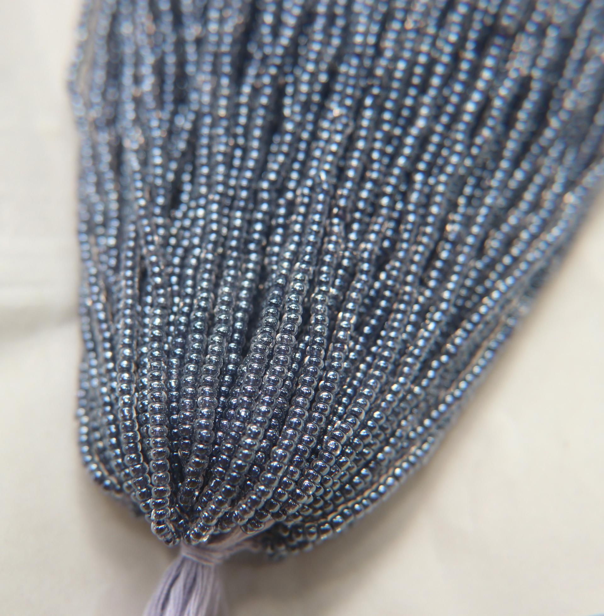 11/0 Czech Seed Bead Czech Seed Bead, Black Lined Crystal Luster 1/5/25 Full hanks Preciosa Ornella loose beads, mix beads, embroidery