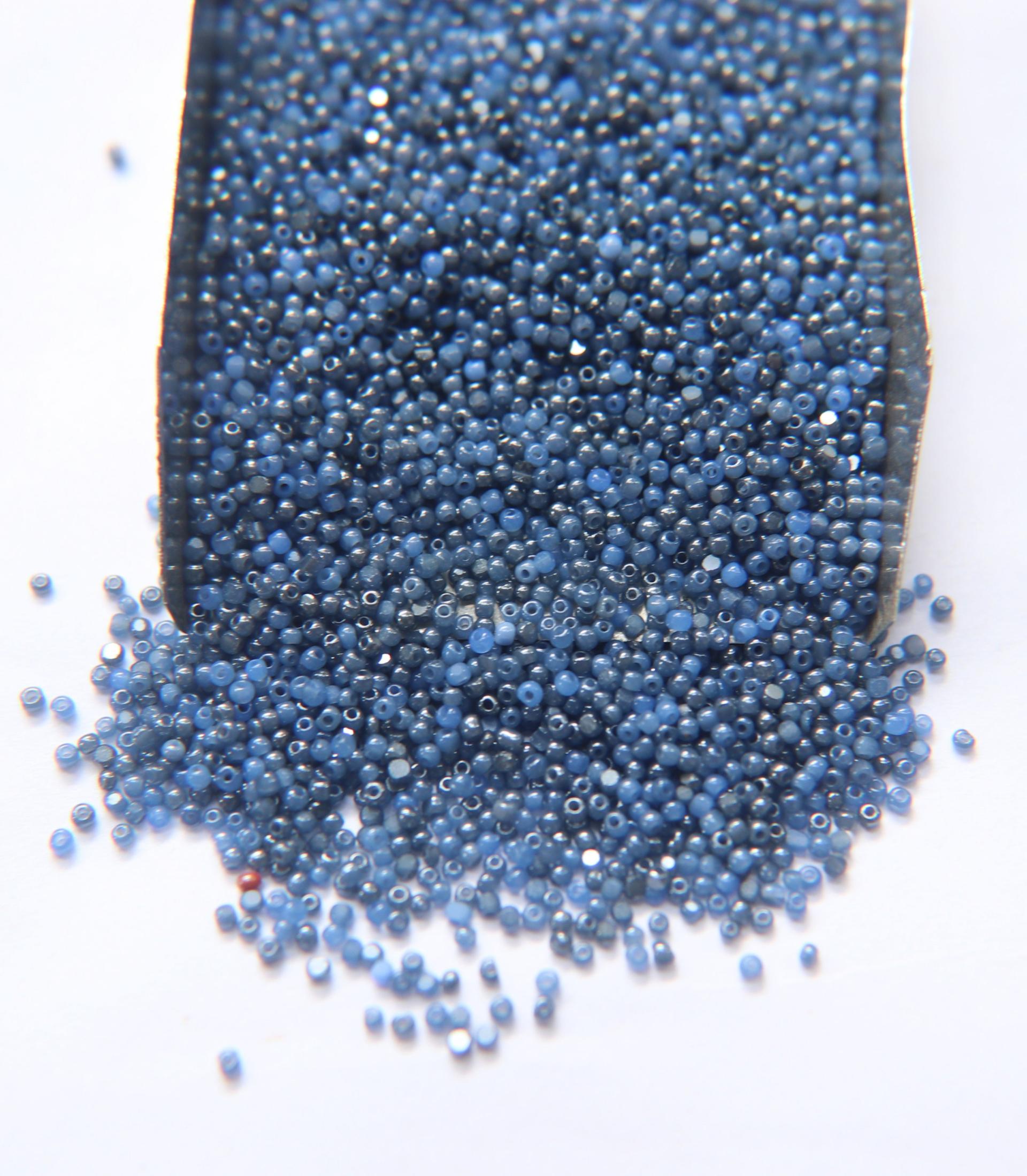 13/0 Patina Ionized Premium Medium Sapphire Opal Charlotte true Cut Beads 10/20/50/250/500 Grams PREMIUM SEED BEADS, Rare Beads