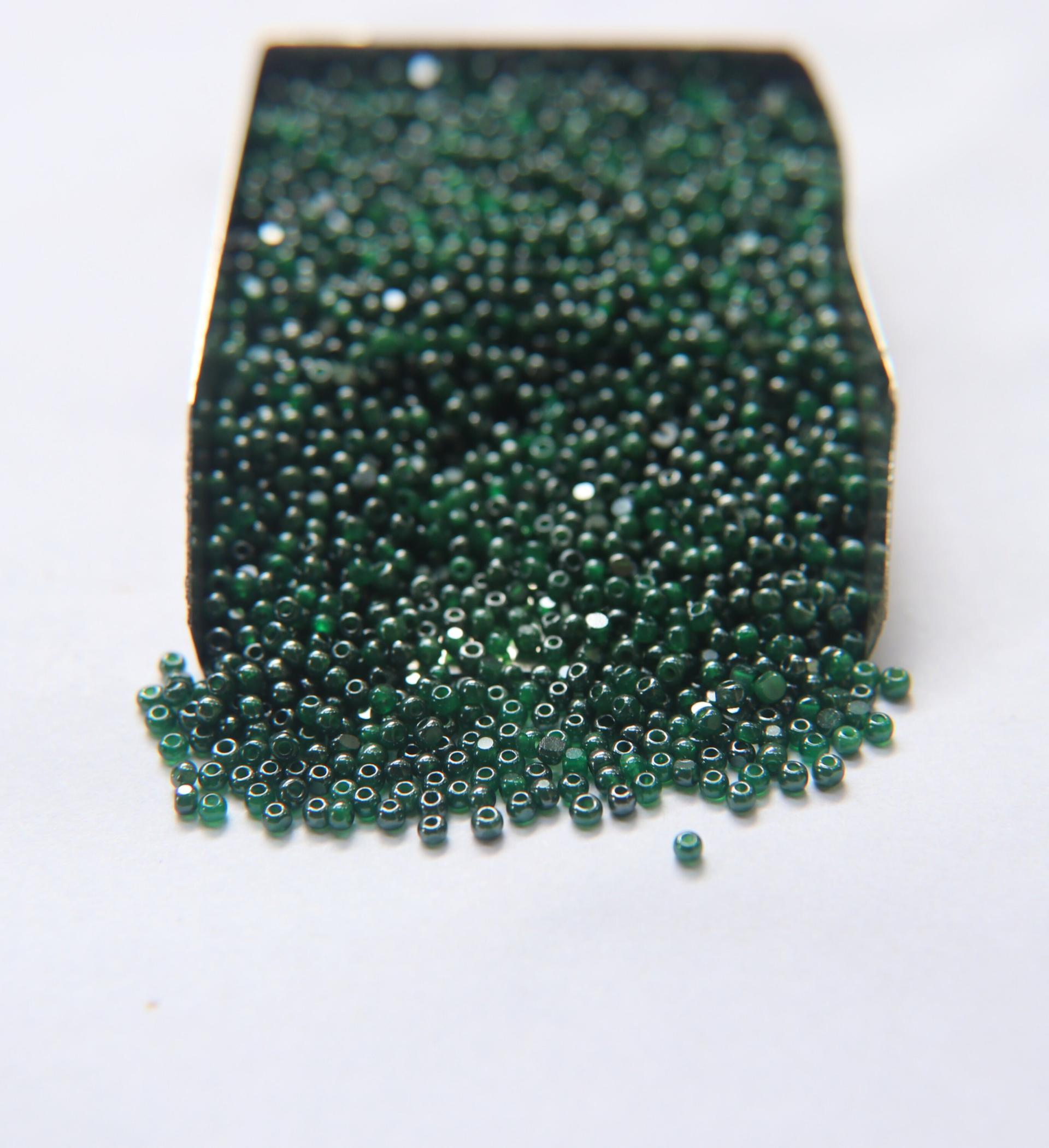 11/0 Charlotte true Cut Beads Ionized Opal Green 10/20/50/250/500 Grams native beads supply, embroidery