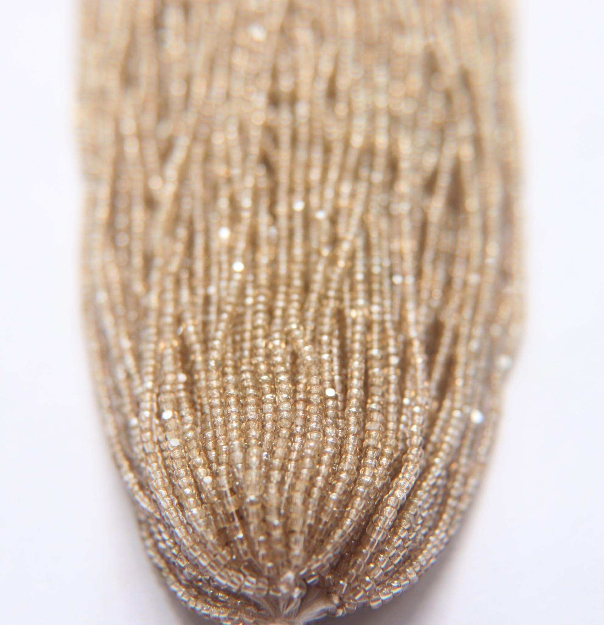 11/0 Hanks Charlotte Cut Beads Crystal Golden Honey 1/5/25/50/100 Hanks PREMIUM SEED BEADS, Native Supplies