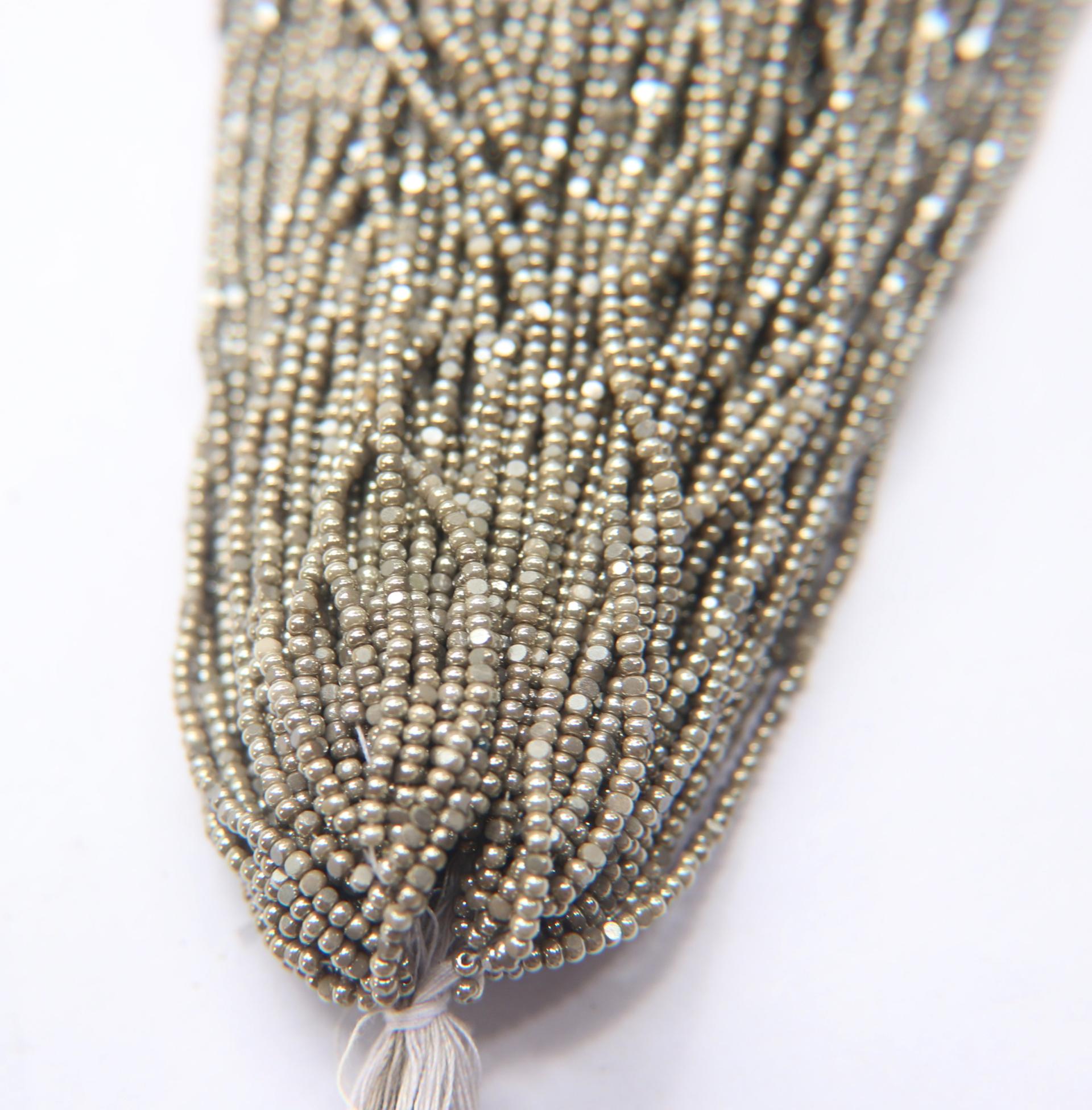 11/0 Hanks Charlotte Cut Beads Patina Opaque Ionized Pearl 1/5/25/50/100 Hanks PREMIUM SEED BEADS, Native Supplies