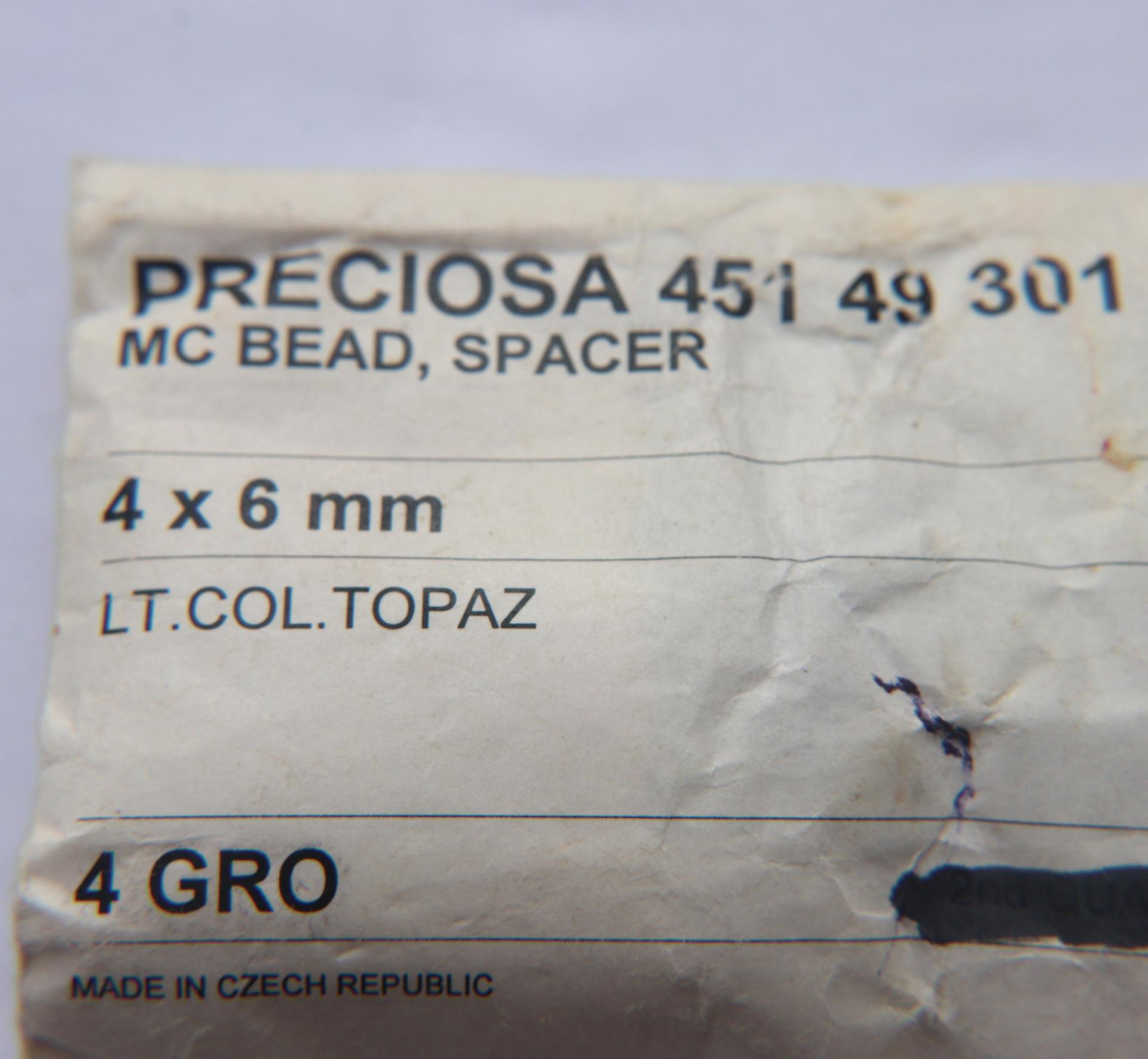 4x6mm Jet Preciosa Flat Bicone Spacer Beads Light Colorado Topaz 20 Gross (2880 Pieces) jewelry making, VINTAGE, wedding decorations
