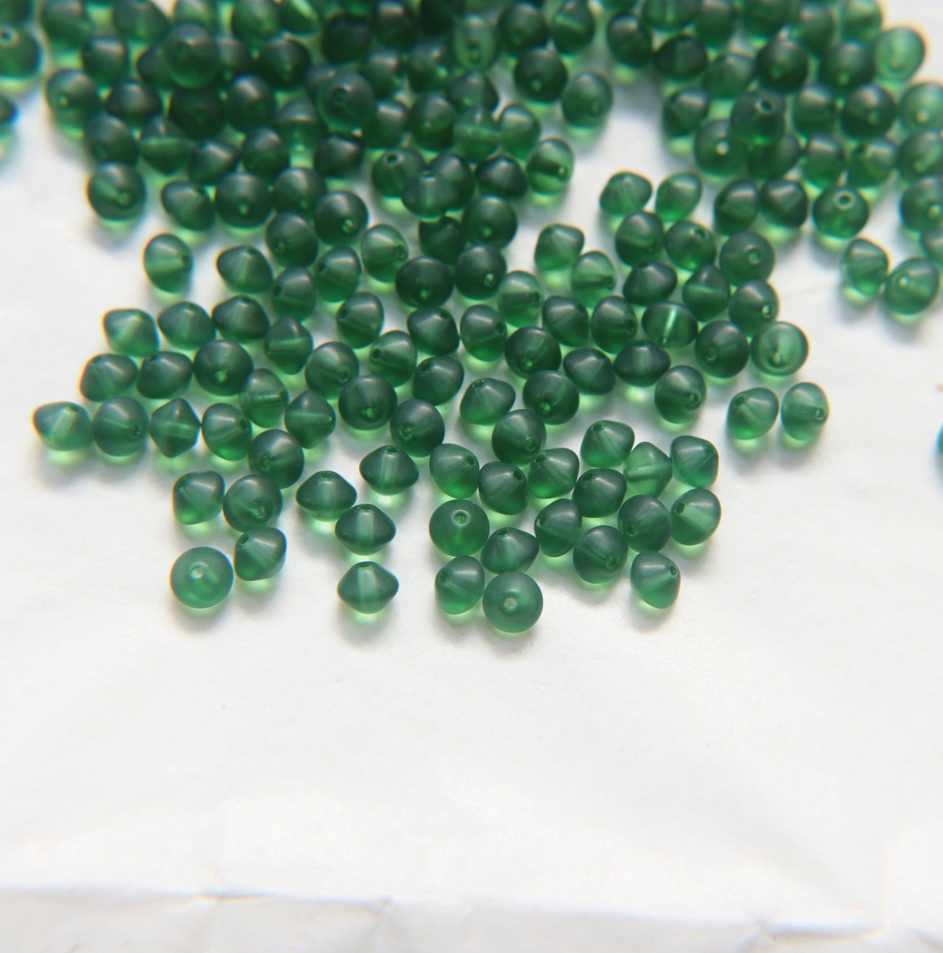 5mm Vintage Swarovski Beads in Matt Crystal / Matt Green / Matt Garnet 24/72/144/432/720 Pieces jewelry making beads, rare vintage findings