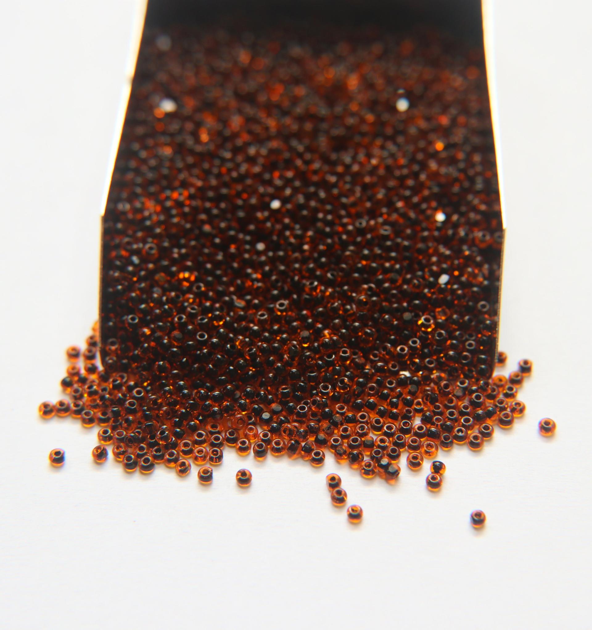11/0 True cuts Charlotte Beads Light Orange Jet Lined 10/20/50/250/500 Grams PREMIUM SEED BEADS, Native Supply