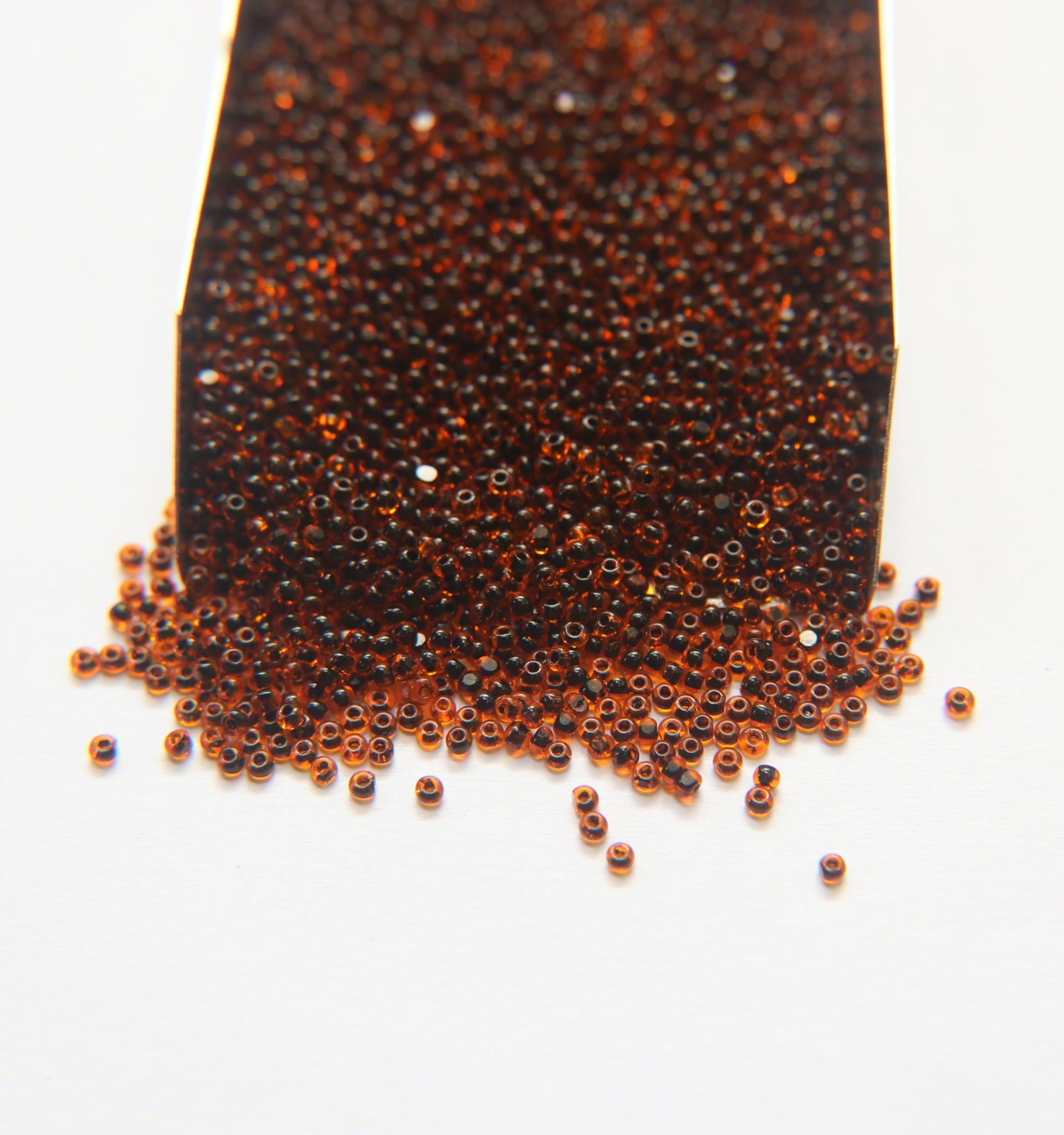 11/0 True cuts Charlotte Beads Light Orange Jet Lined 10/20/50/250/500 Grams PREMIUM SEED BEADS, Native Supply