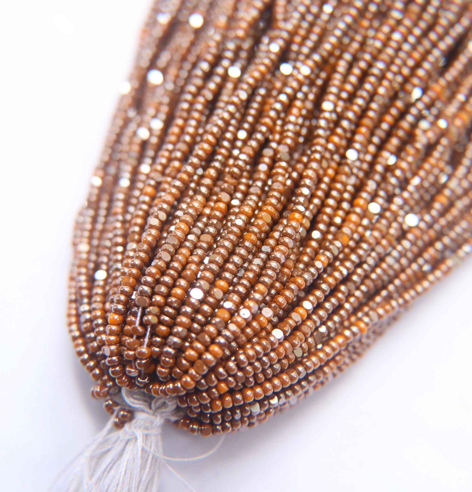 11/0 Hanks Charlotte Cut Beads Ionized Opaque Light Orange 1/5/25/50/100 Hanks PREMIUM SEED BEADS, Native Supplies